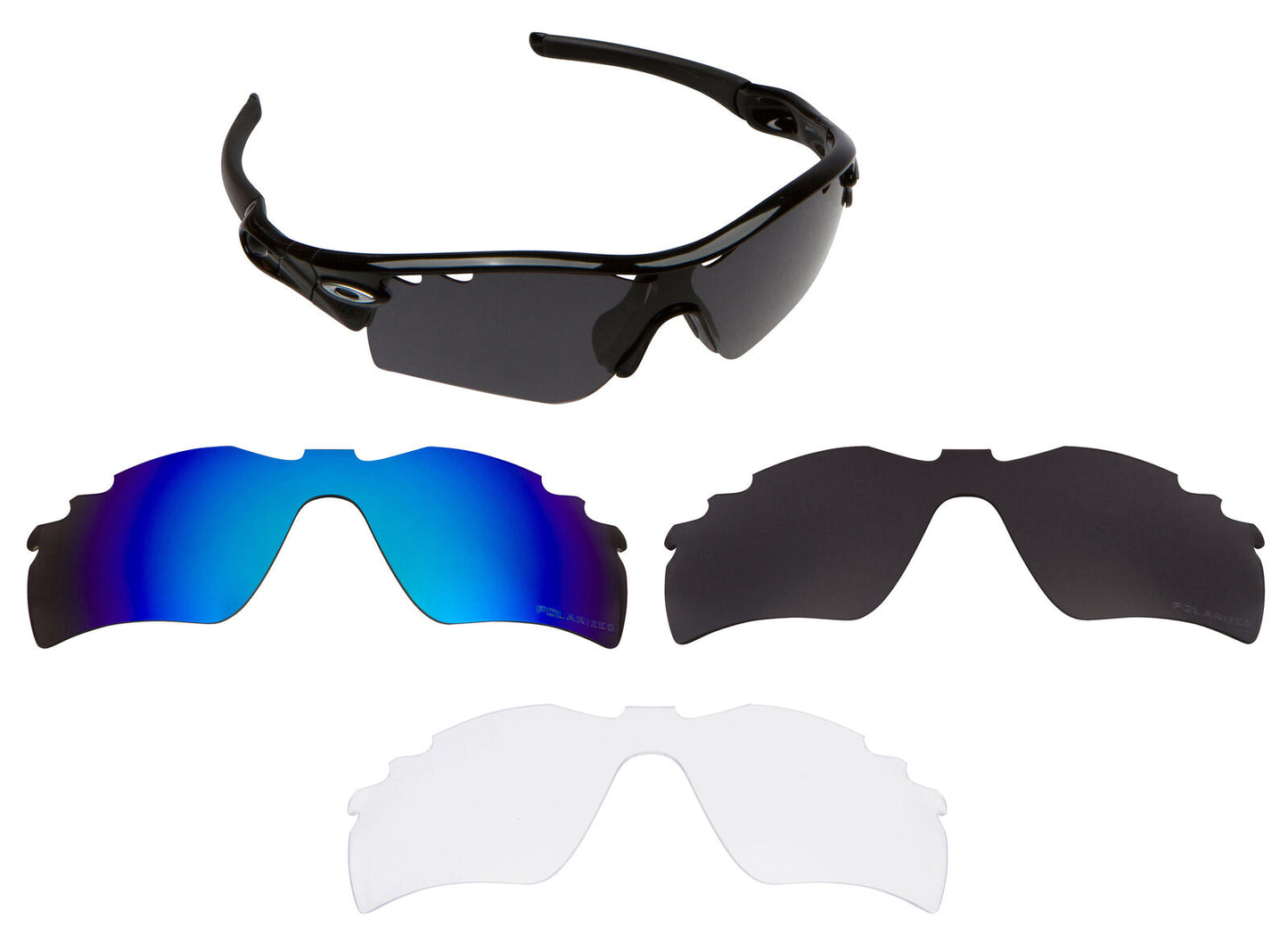 LenSwitch Replacement Lenses for Oakley Radar Path Sunglasses Multi-Color