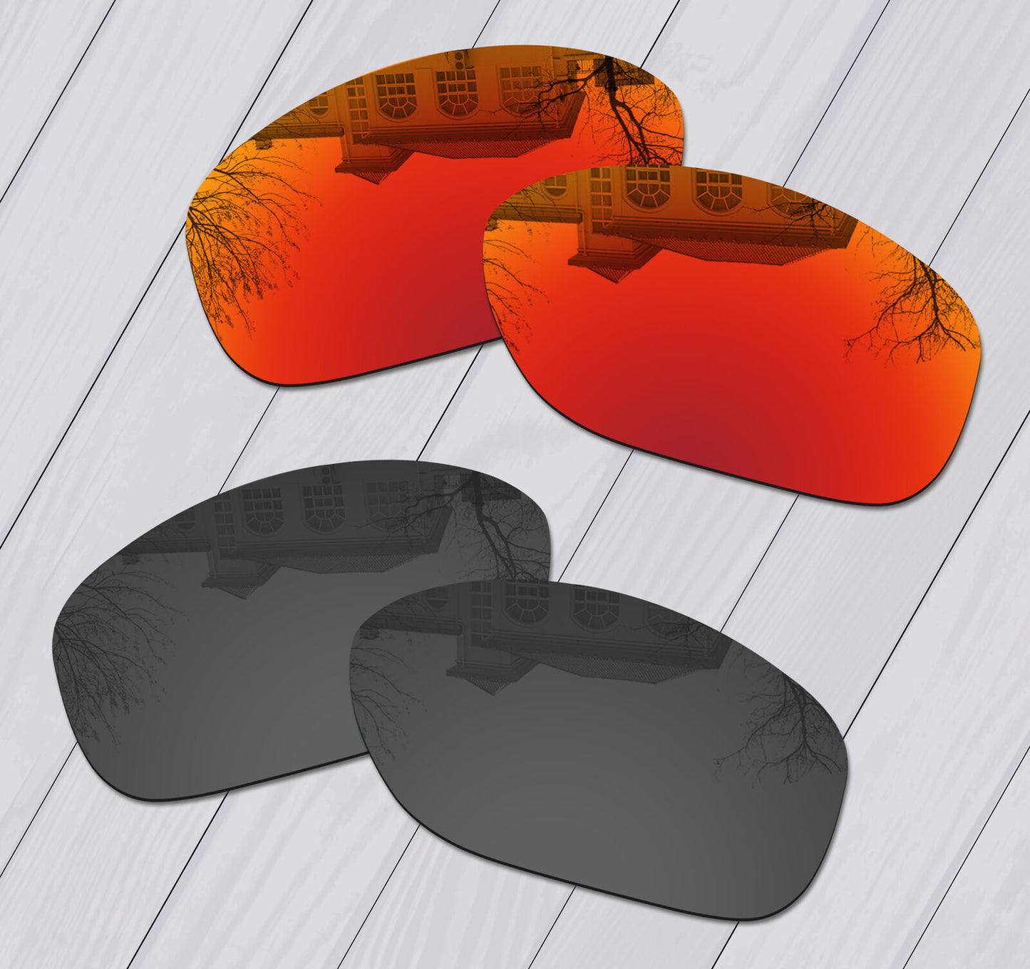 POLARIZED Replacement Lot Lenses For-Oakley Pit Bull OO9127 Anti-Scratch