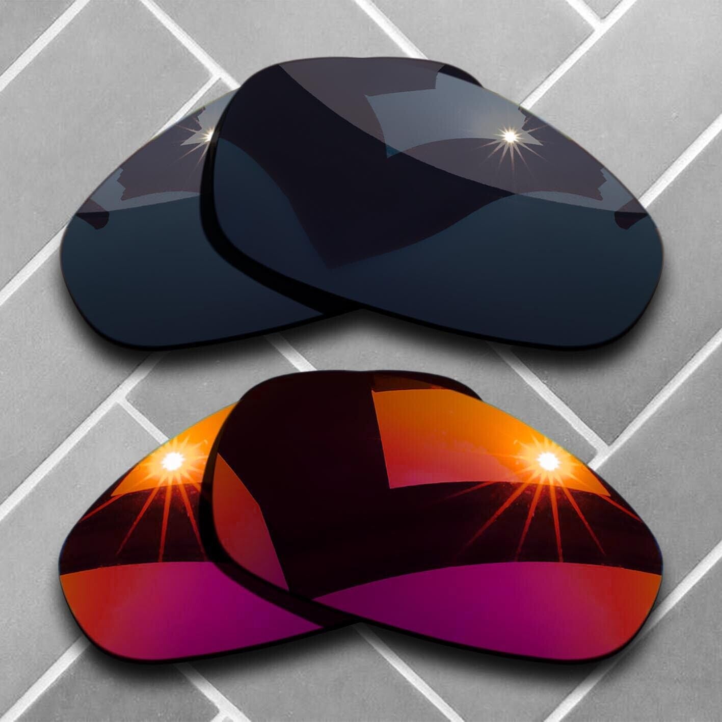 Replacement Rubber Kit Polarized Lenses for-Oakley Juliet Sunglass Choices US