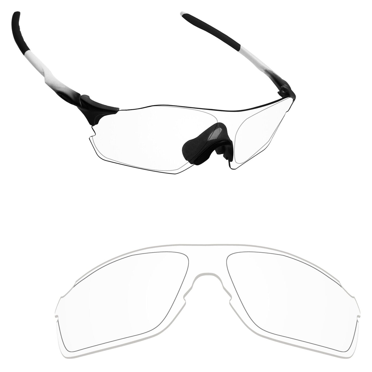Hawkry Polarized Replacement Lenses for-Oakley EVZero Pitch OO9383 - Multiple