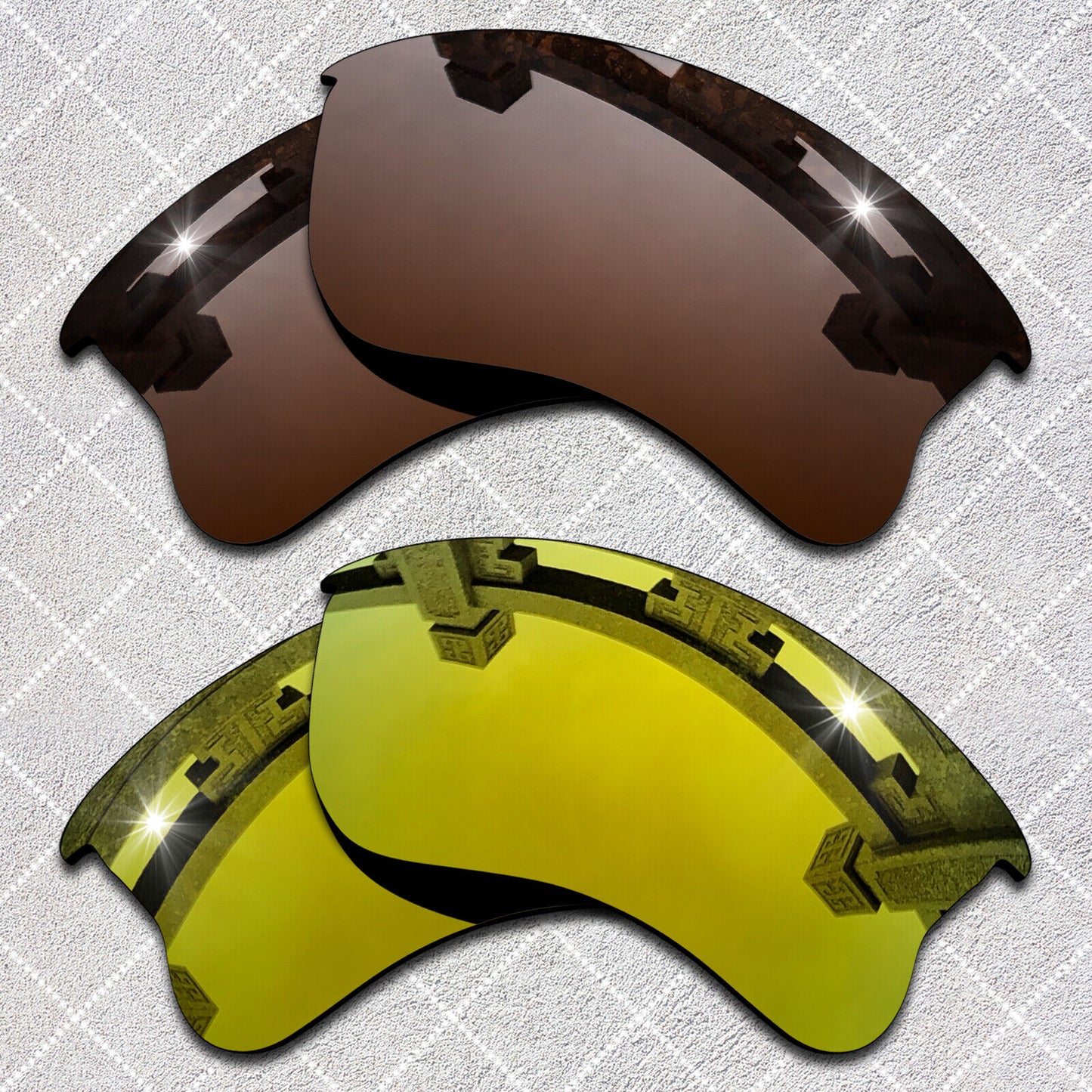 HeyRay Replacement Lenses for Flak Jacket XLJ Sunglasses Polarized -Opt