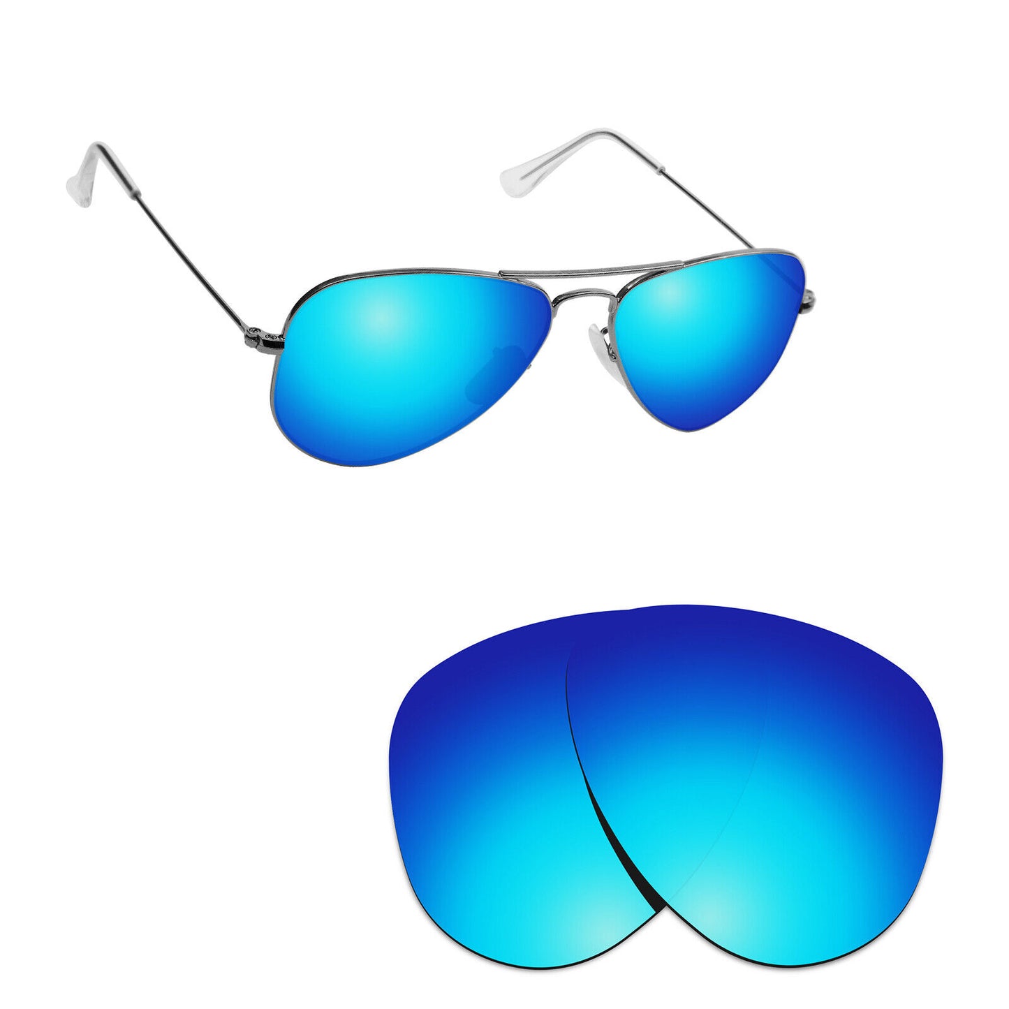 Hawkry Polarized Replacement Lenses for - RayBan-RB3044-52 Sunglass - Multiple