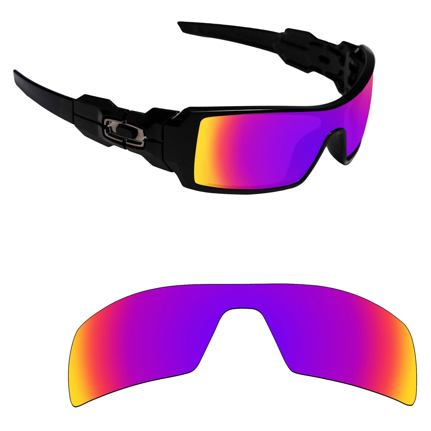 Hawkry Polarized Replacement Lenses for-Oakley Oil Rig Sunglass - Options