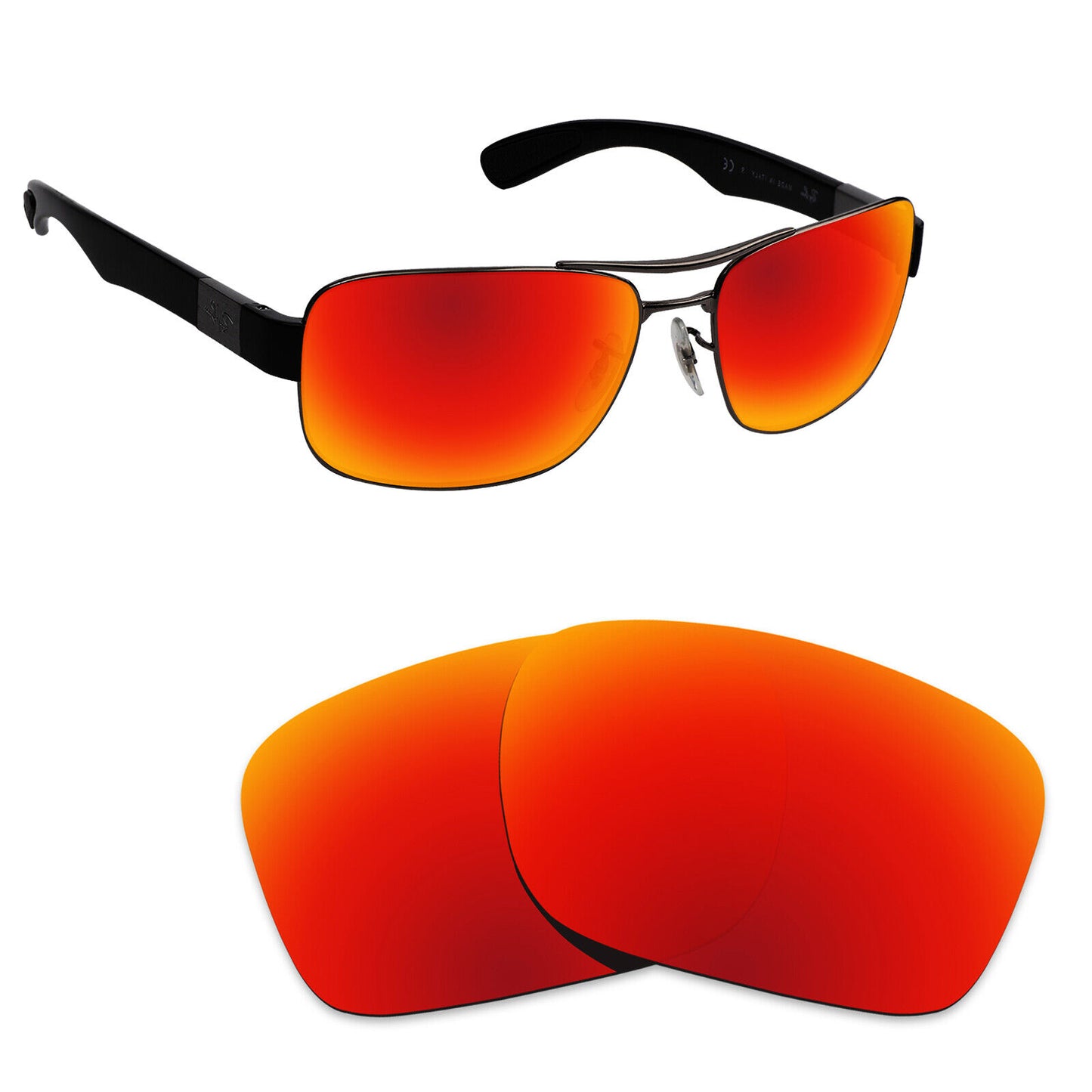 Hawkry Polarized Replacement Lenses for - RayBan-RB3522-61 Sunglass - Multiple