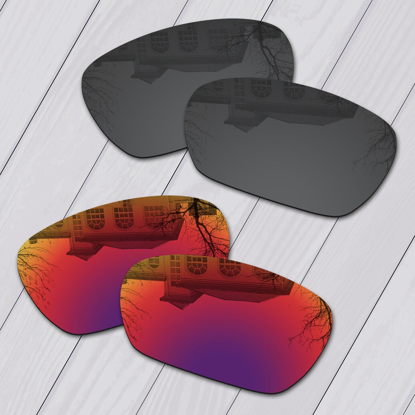 POLARIZED Replacement Lot Lenses For-Oakley Spike Sunglasses Anti-Scratch