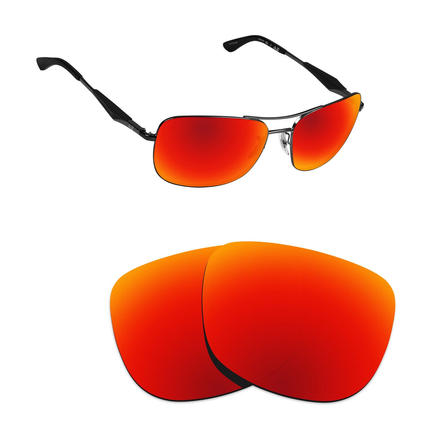 Hawkry Polarized Replacement Lenses for - RayBan-RB3515-61 Sunglass - Multiple