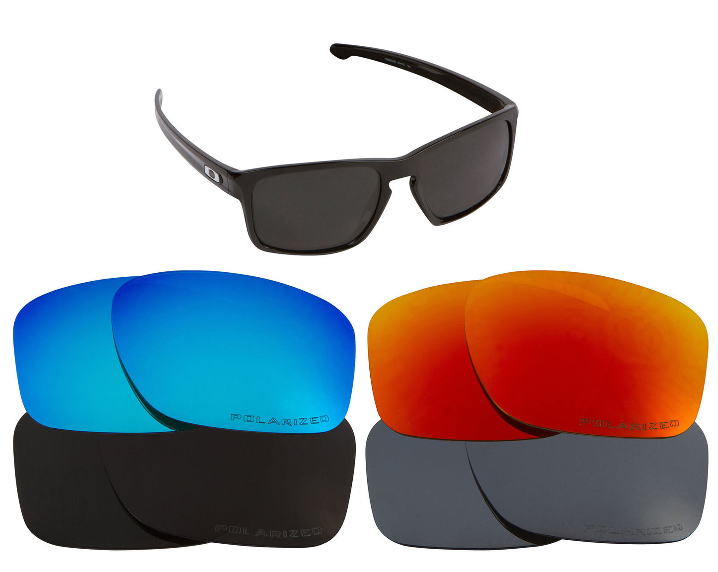 LenSwitch Replacement Lenses for Oakley Sliver Sunglasses Multi-Color