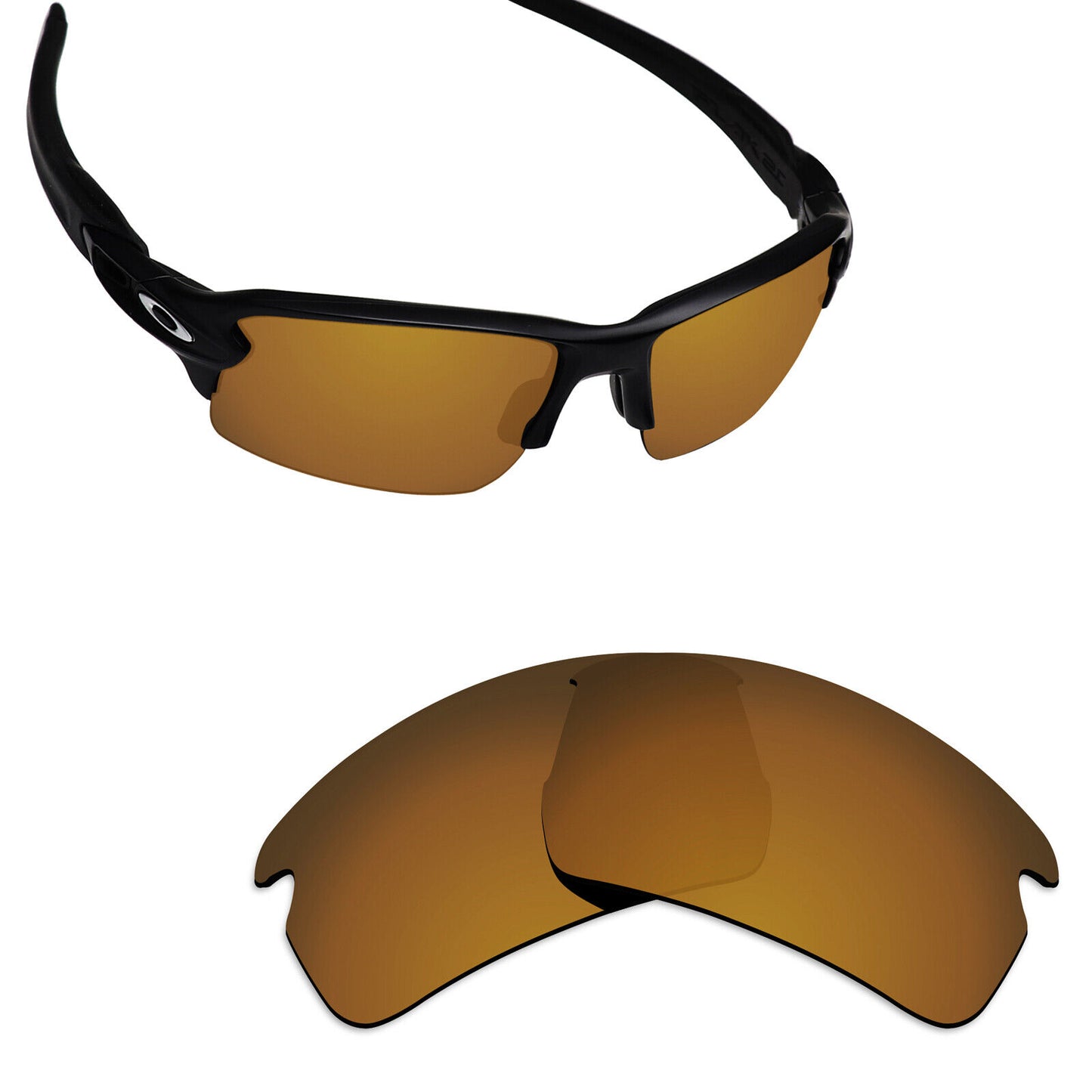 Hawkry Polarized Replacement Lens for-Oakley Flak 2.0 Asian Fit (AF)OO9271-opt