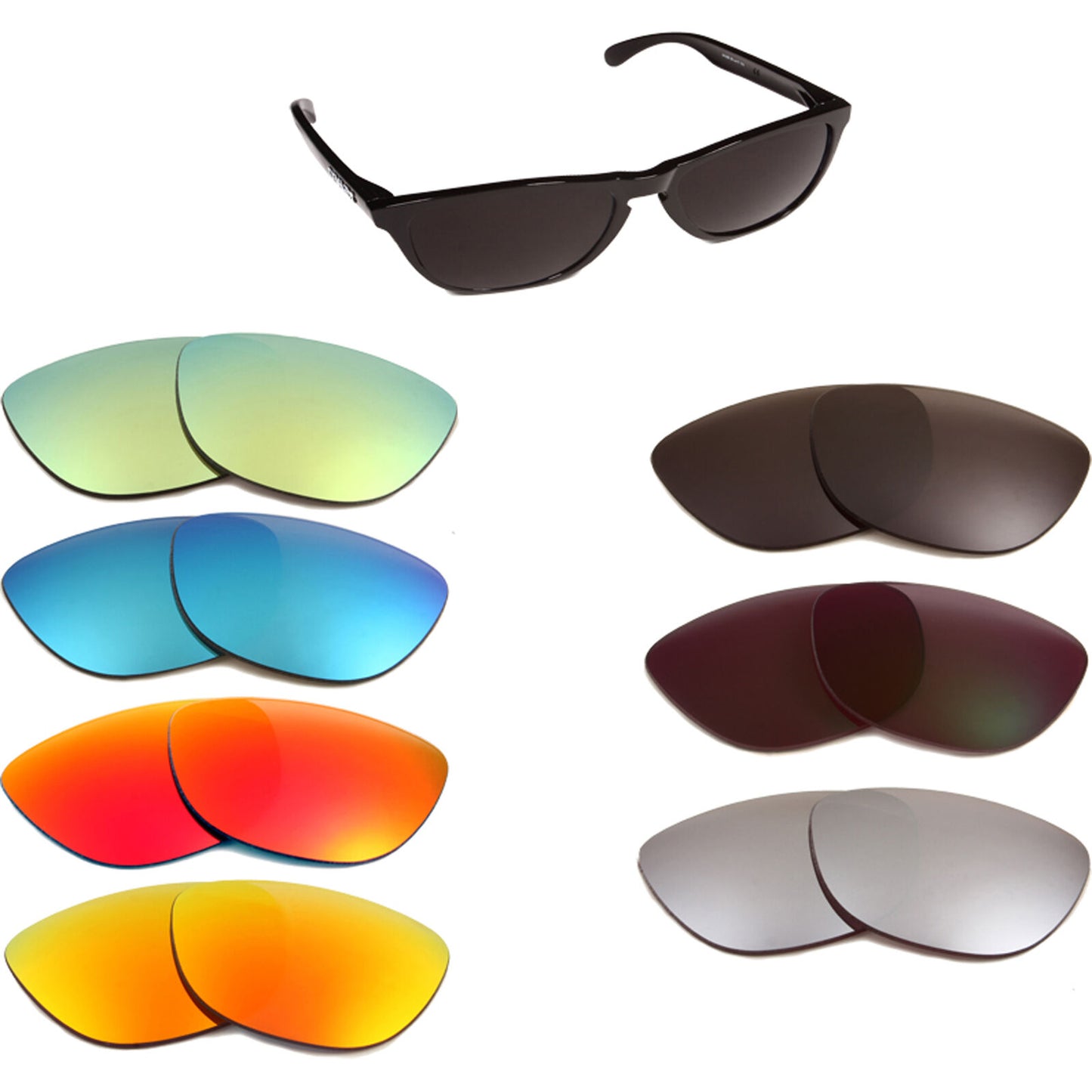 LenSwitch Replacement Lenses for Oakley Moonlighter Sunglasses Multi-Color