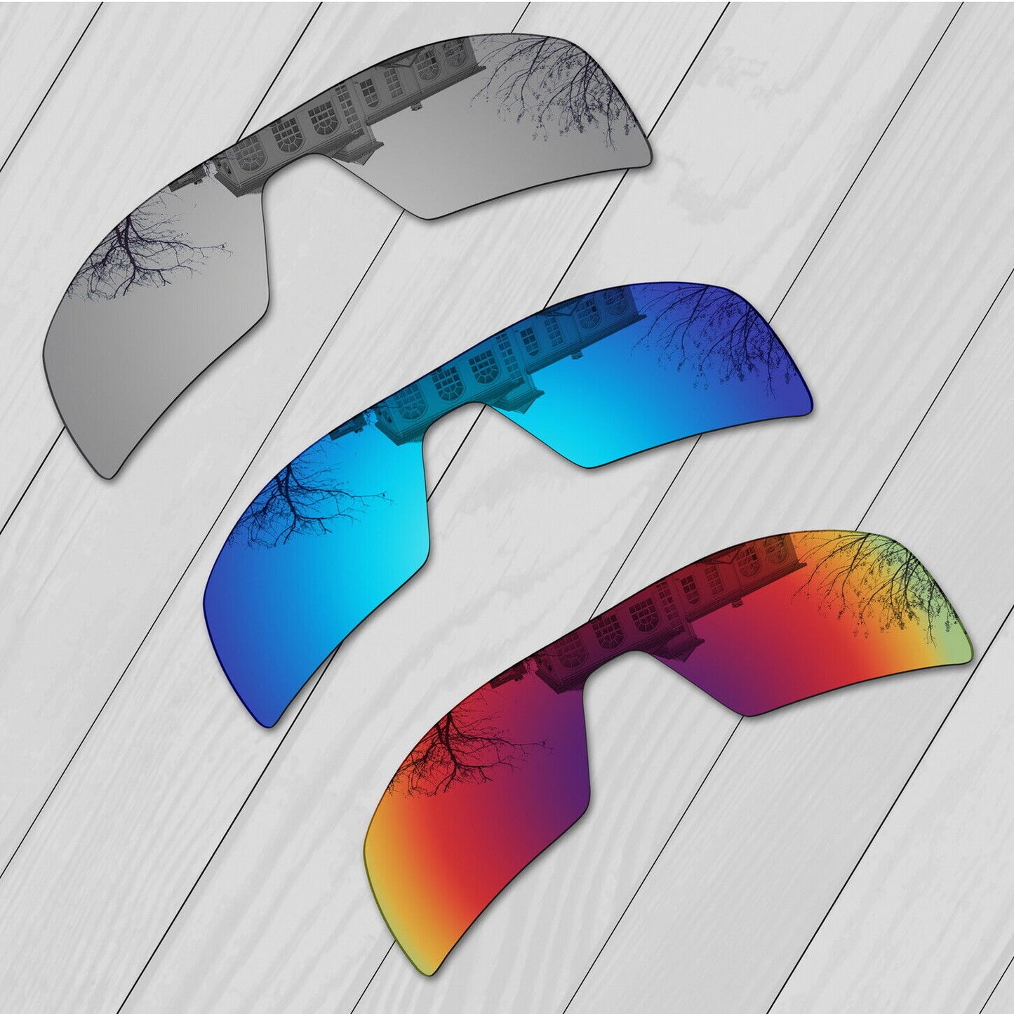 POLARIZED Replacement Lenses For-Oakley Oil Rig Sunglasses Anti-Scratch