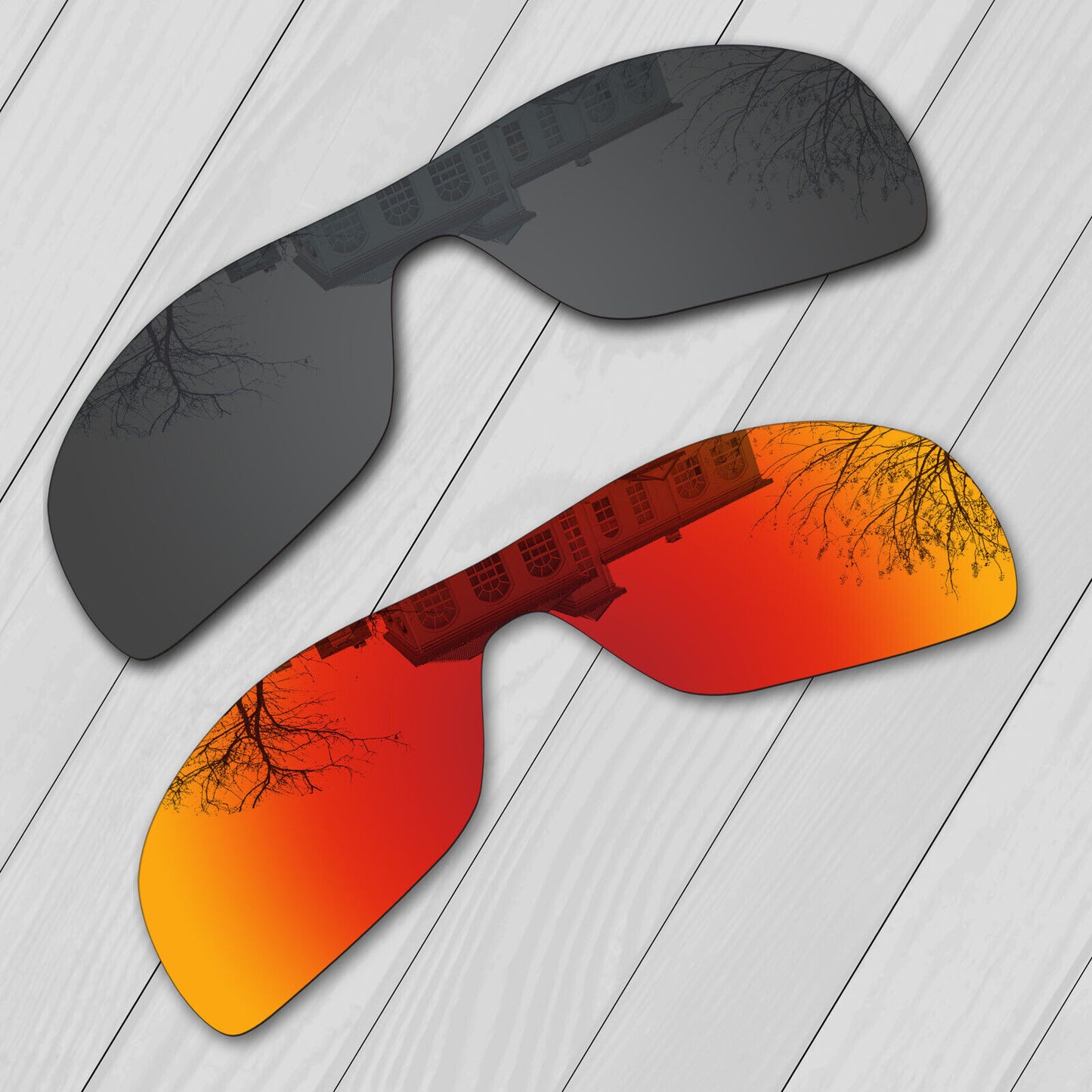 POLARIZED Replacement Lenses For-Oakley Oil Rig Sunglasses Anti-Scratch