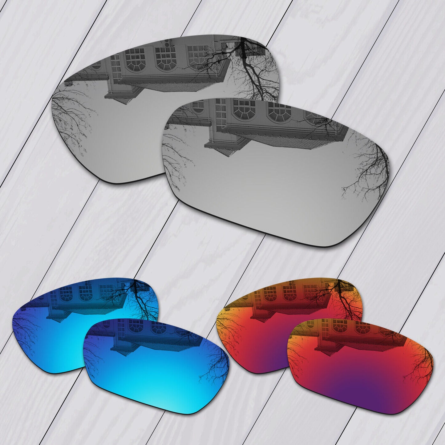 POLARIZED Replacement Lot Lenses For-Oakley Spike Sunglasses Anti-Scratch