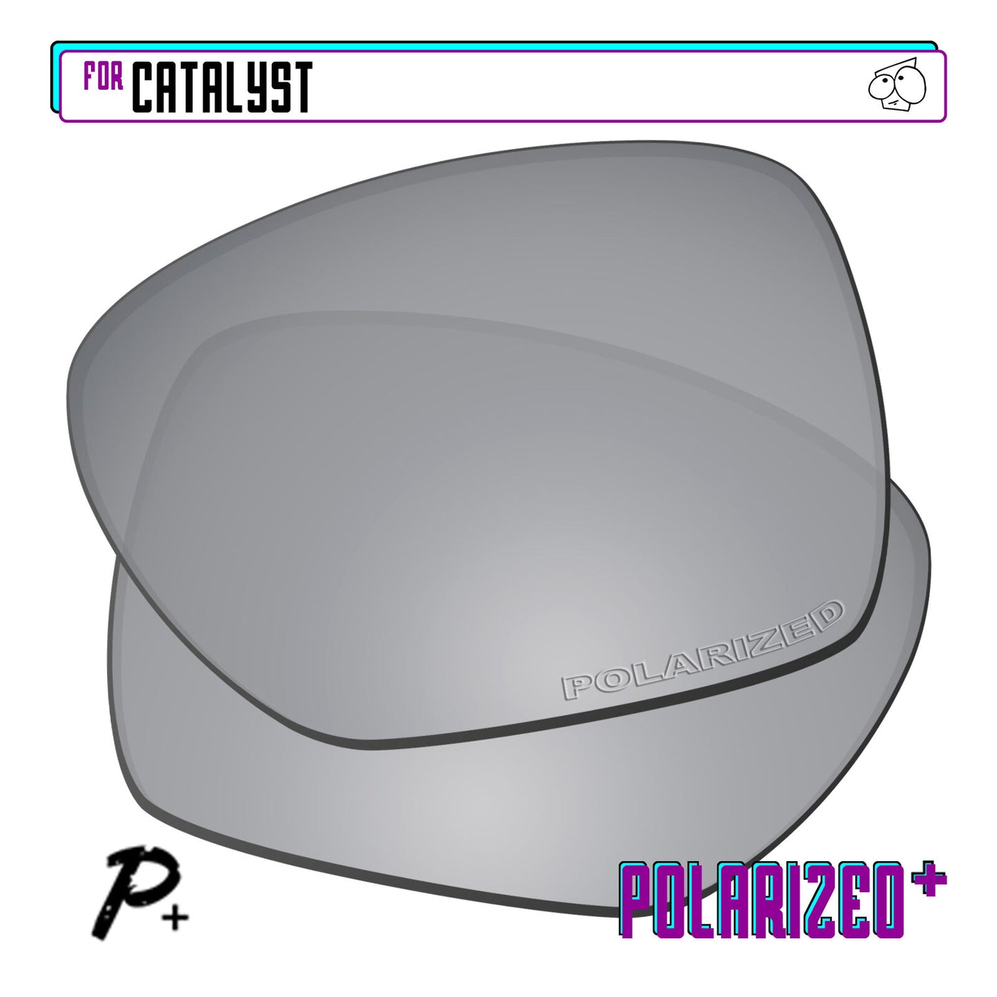 POLARIZED+ Replacement Lens For-Oakley Catalyst Sunglass Anti-Scratch