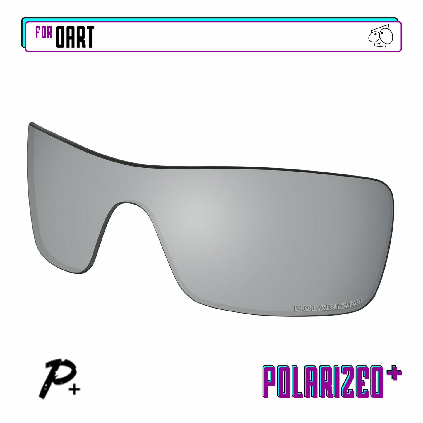 POLARIZED+ Replacement Lens For-Oakley Dart Sunglass Anti-Scratch