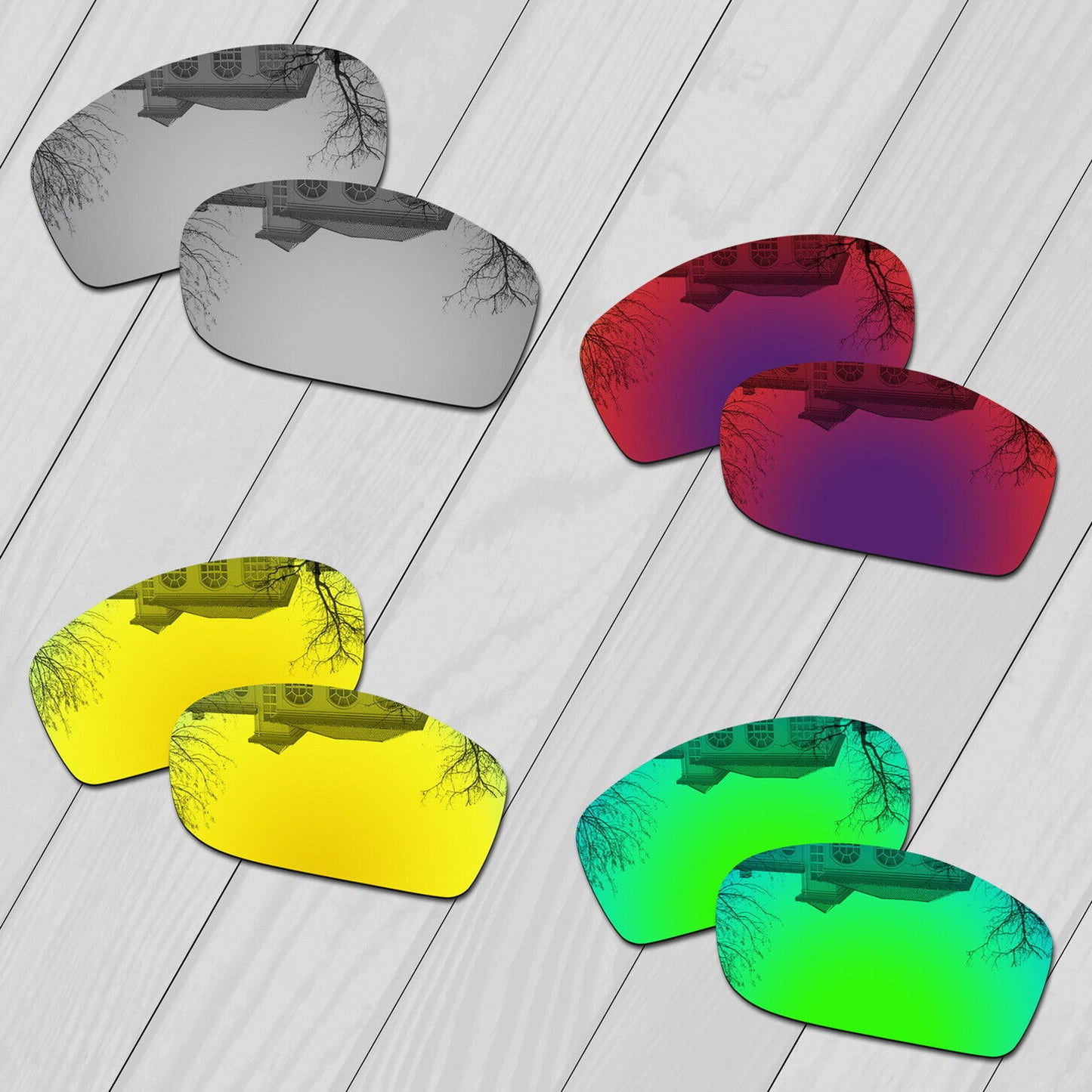 POLARIZED Replacement Lot Lenses For-Oakley Jawbone Anti-Scratch