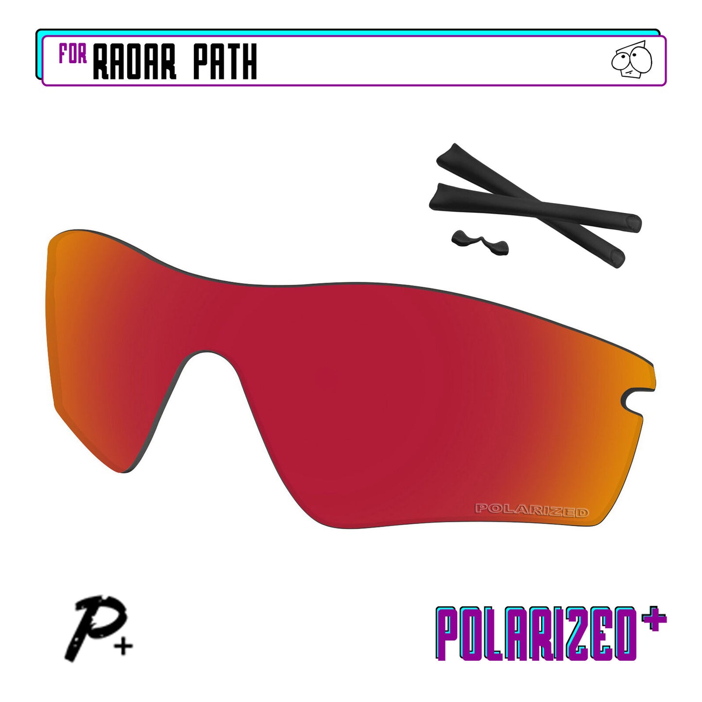 POLARIZED Replacement Lenses & Kit For-Oakley Radar Path Asian Fit Sunglasses