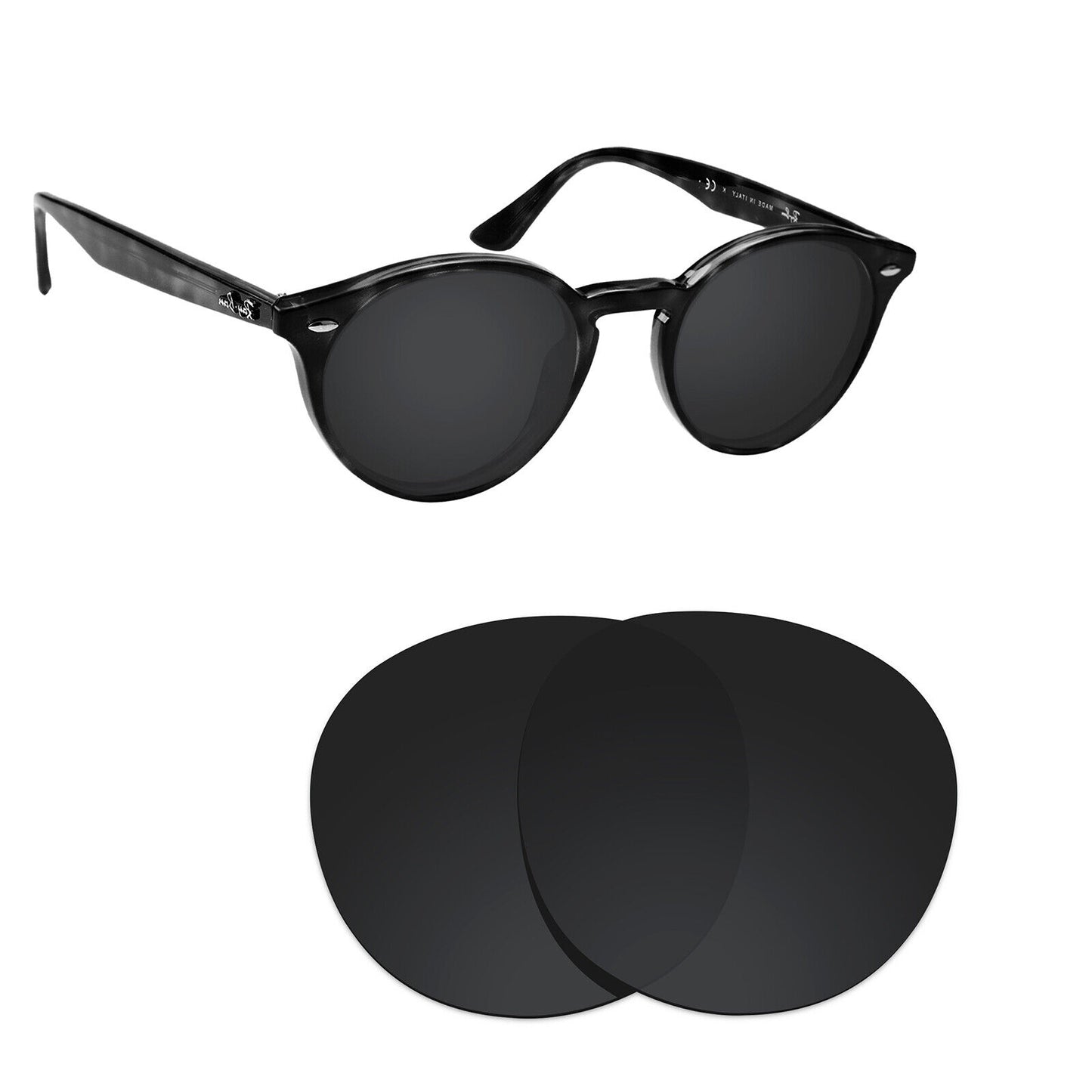 Hawkry Polarized Replacement Lenses for - RayBan-RB2180-49 Sunglass - Multiple