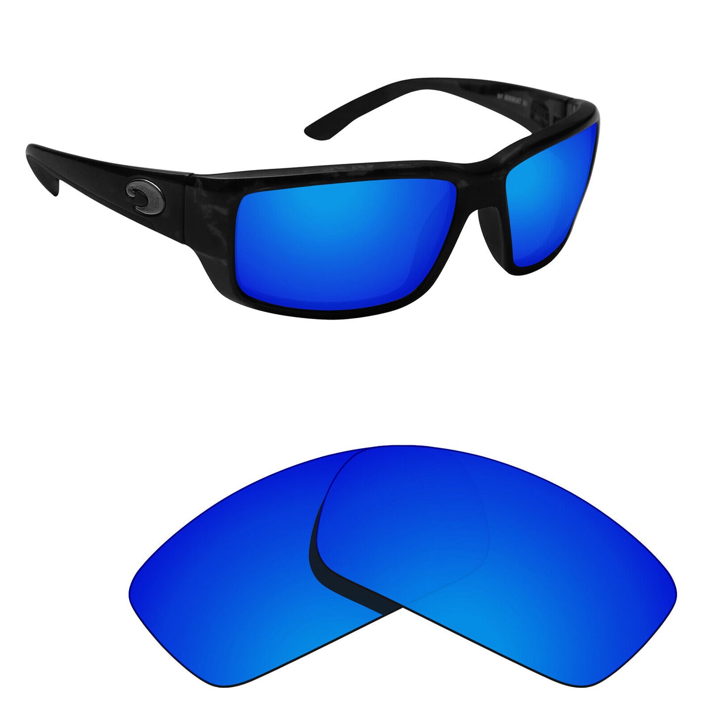 Hawkry Polarized Replacement Lenses for-Costa Fantail Sunglass - Multiple