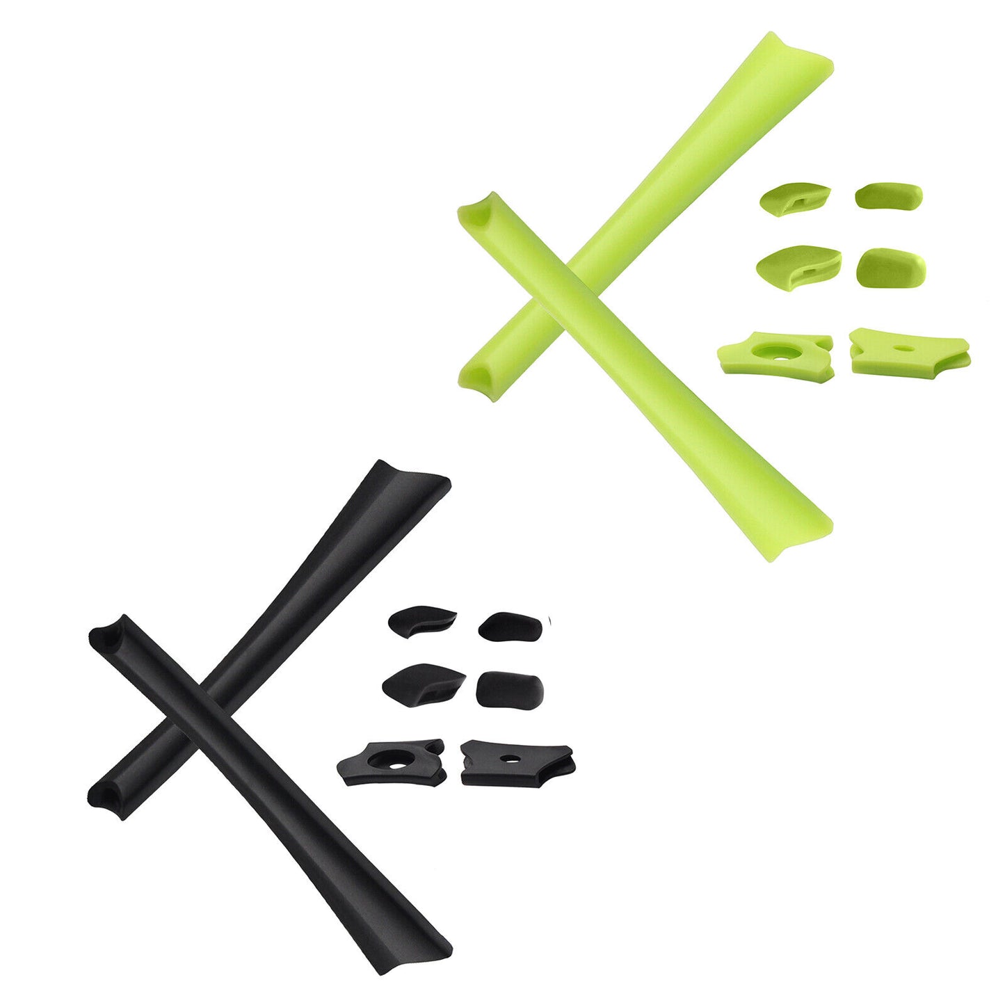 Hawkry Replacement Earsocks & Nosepieces Kits for-Oakley Flak Jacket XLJ - Multi