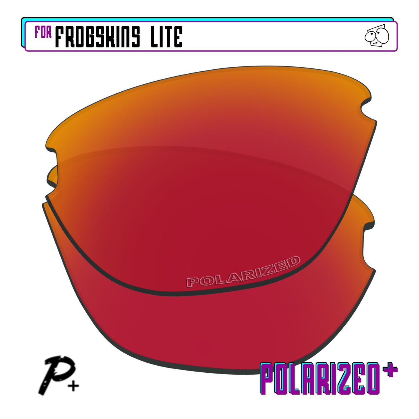 POLARIZED+ Replacement Lens For-Oakley Frogskins Lite Sunglass Anti-Scratch