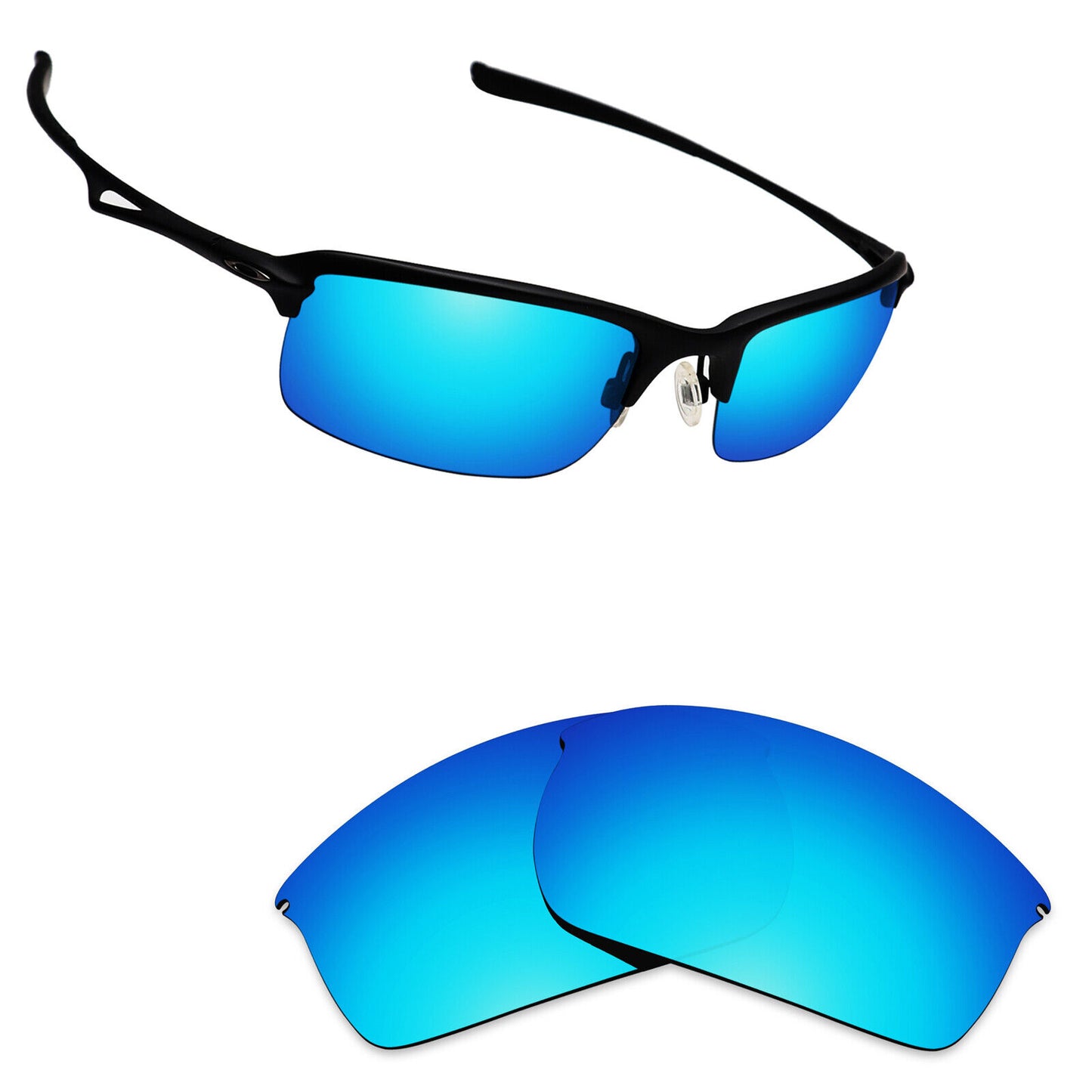Hawkry Polarized Replacement Lenses for-Oakley Wiretap Sunglass - Multiple