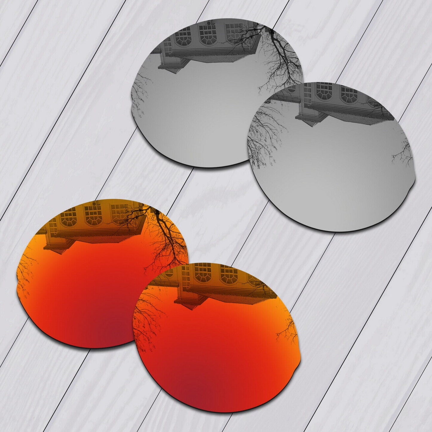 POLARIZED Replacement Lenses & Nose pad For-Oakley Madman OO6019 Anti-Scratch
