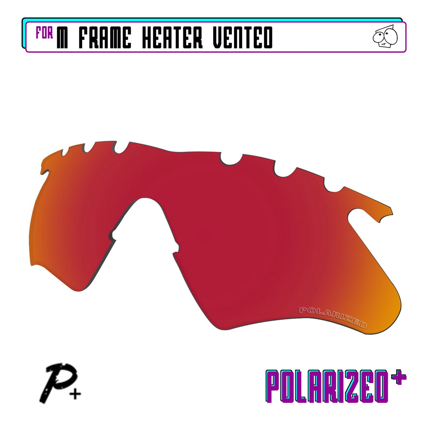 POLARIZED Replacement Lenses For-Oakley M Frame Heater Vented Anti-Scratch