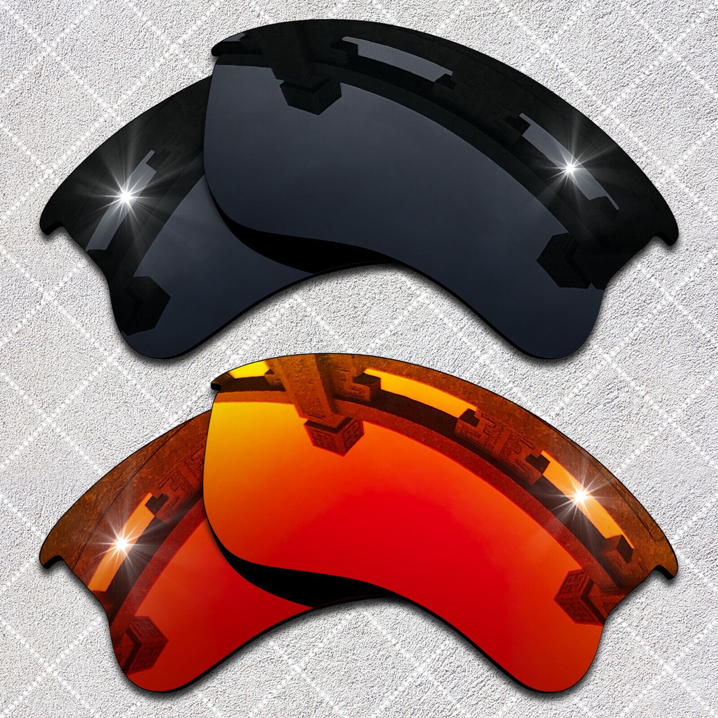 HeyRay Replacement Lenses for Flak Jacket XLJ Sunglasses Polarized -Opt