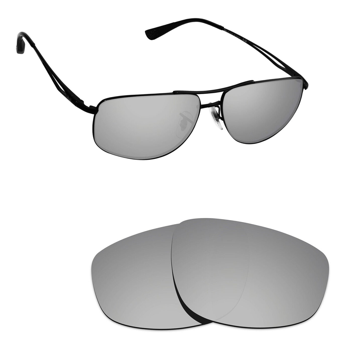 Hawkry Polarized Replacement Lenses for - RayBan-RB3490-59 Sunglass - Multiple