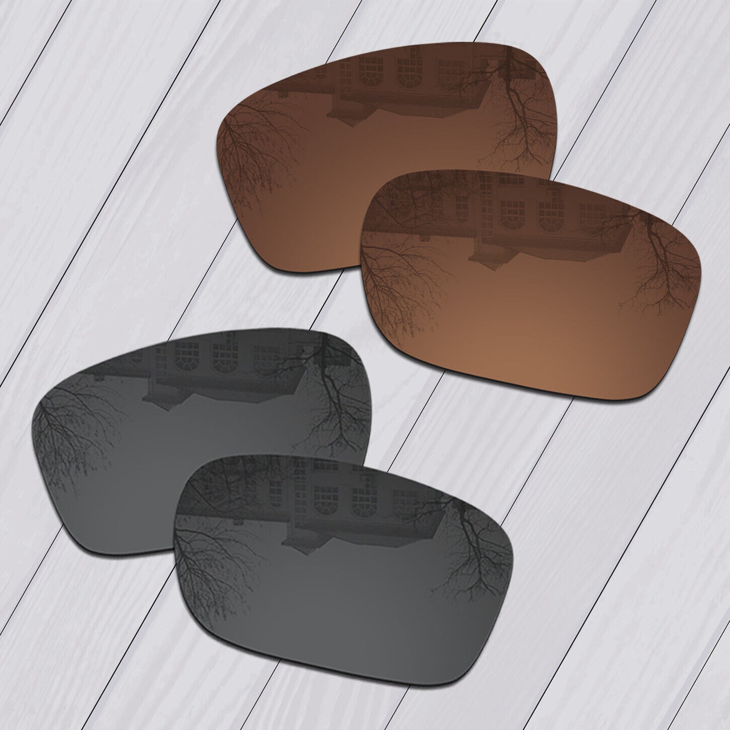 POLARIZED Replacement Lot Lenses For-Oakley Sliver XL OO9341 Anti-Scratch Option