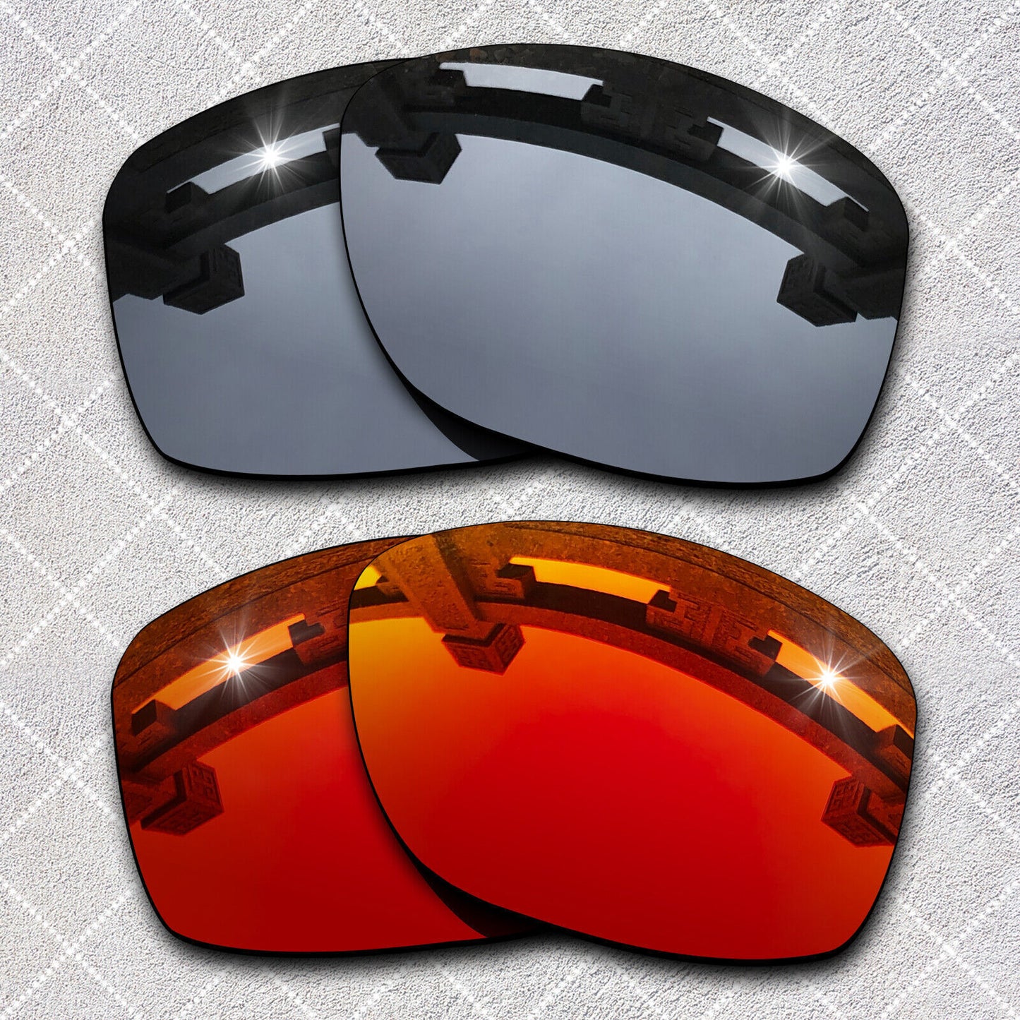 HeyRay Replacement Lenses for Pit Bull Asian Fit OO9161 Sunglasses Polarized-Opt