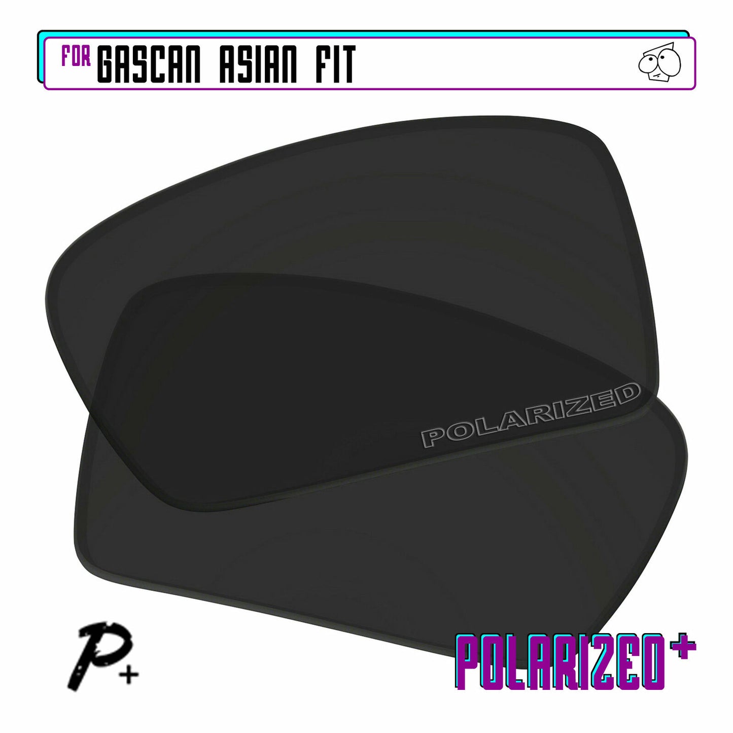 POLARIZED+ Replacement Lens For-Oakley Gascan Asian Fit Sunglass Anti-Scratch