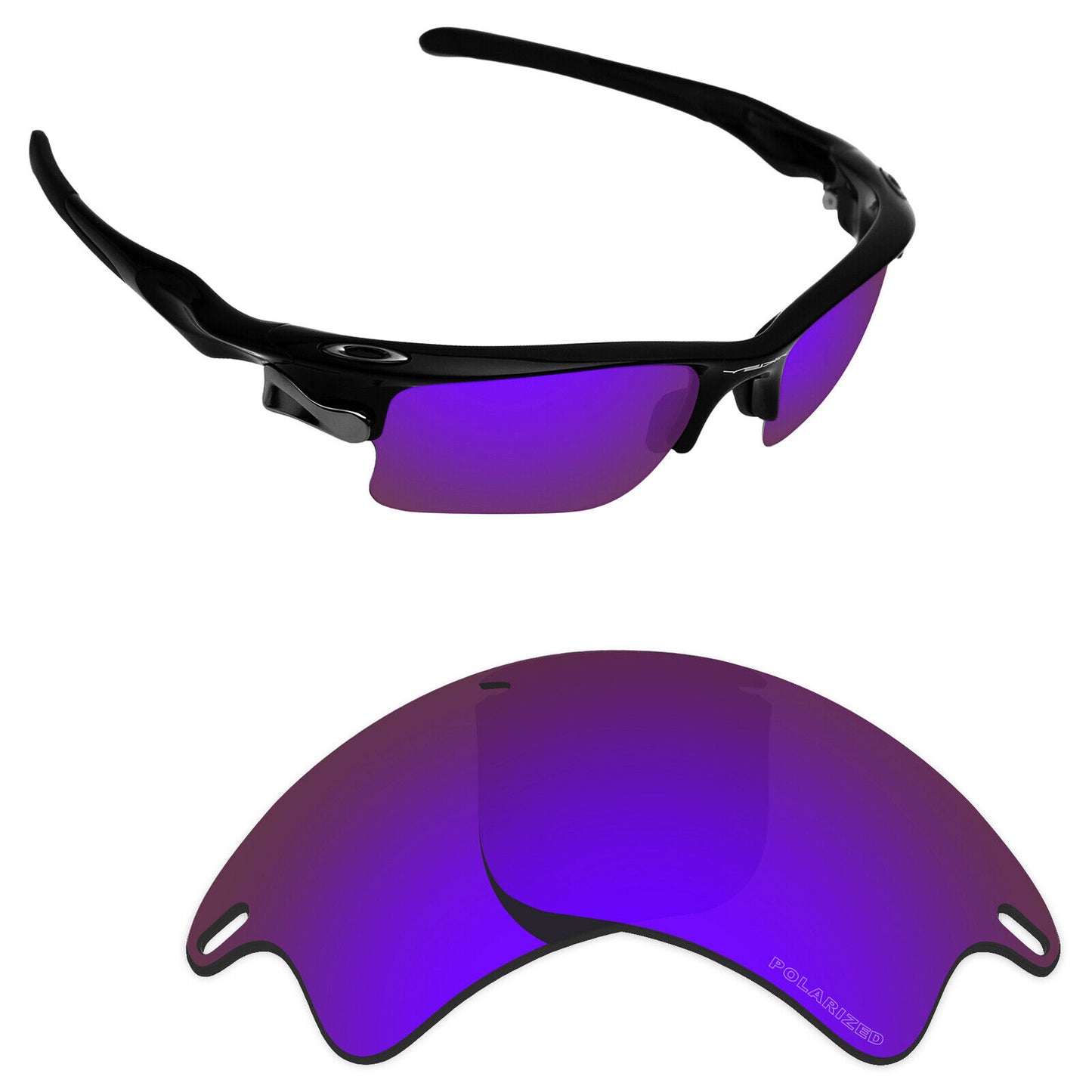 Hawkry Polarized Replacement Lens for-Oakley Fast Jacket XL OO9156 - Options