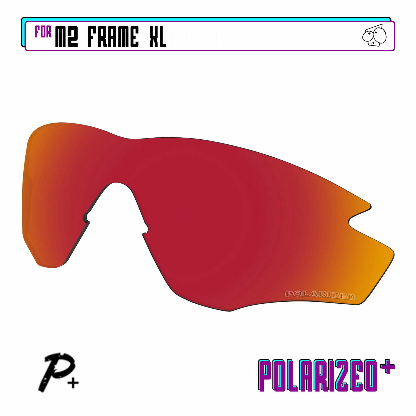 POLARIZED+ Replacement Lens For-Oakley M2 Frame XL Sunglass Anti-Scratch