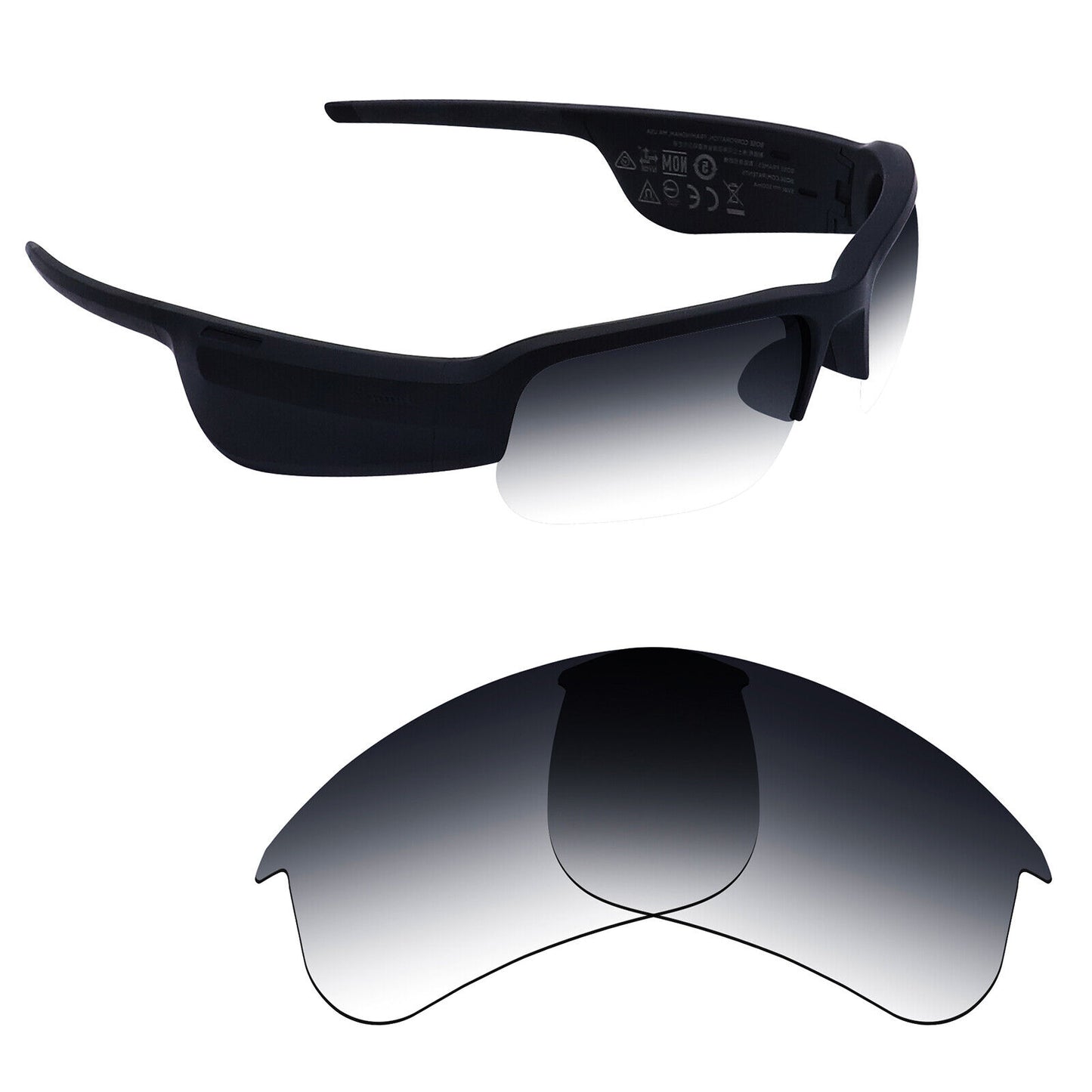 Hawkry Polarized Replacement Lenses for-BOSE Tempo Sunglass - Options