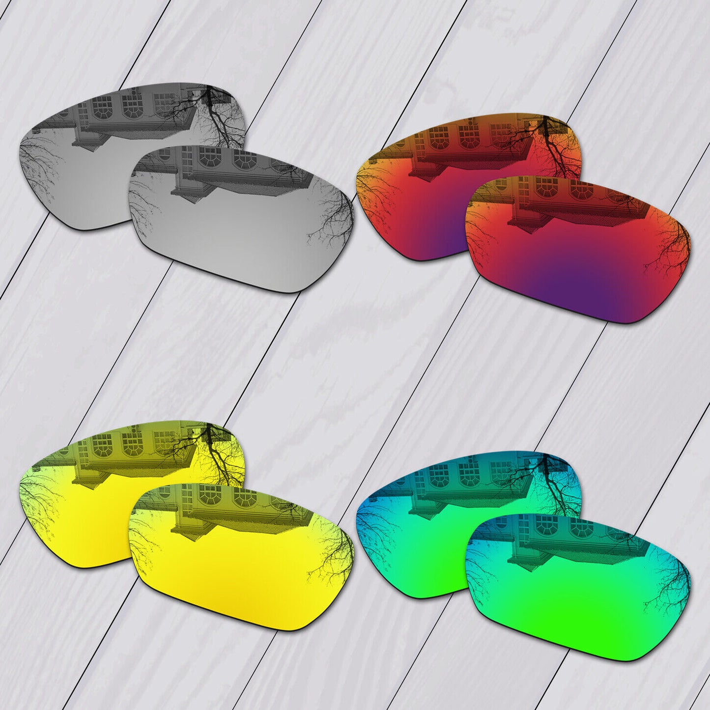 POLARIZED Replacement Lot Lenses For-Oakley Spike Sunglasses Anti-Scratch