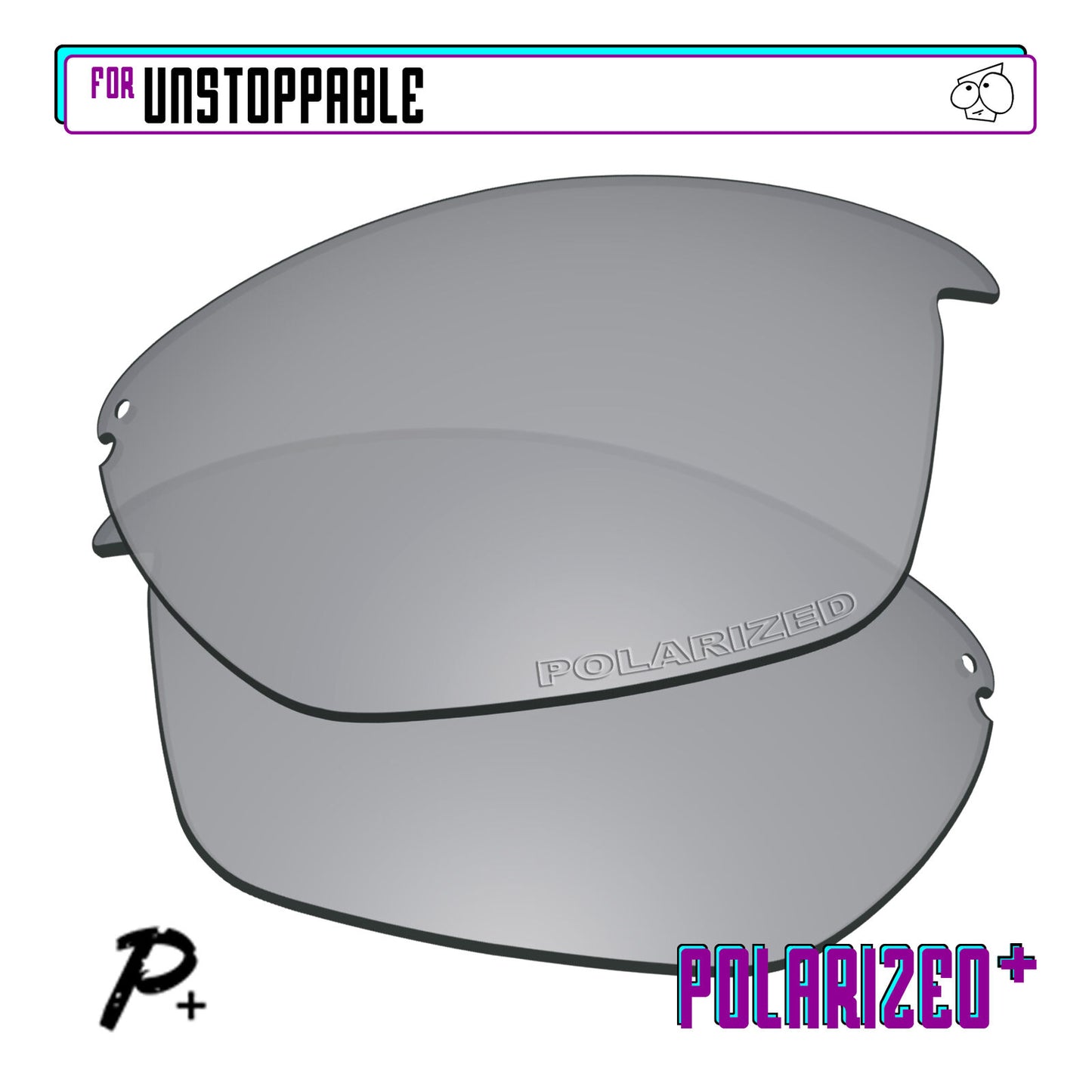 POLARIZED+ Replacement Lens For-Oakley Unstoppable Sunglass Anti-Scratch