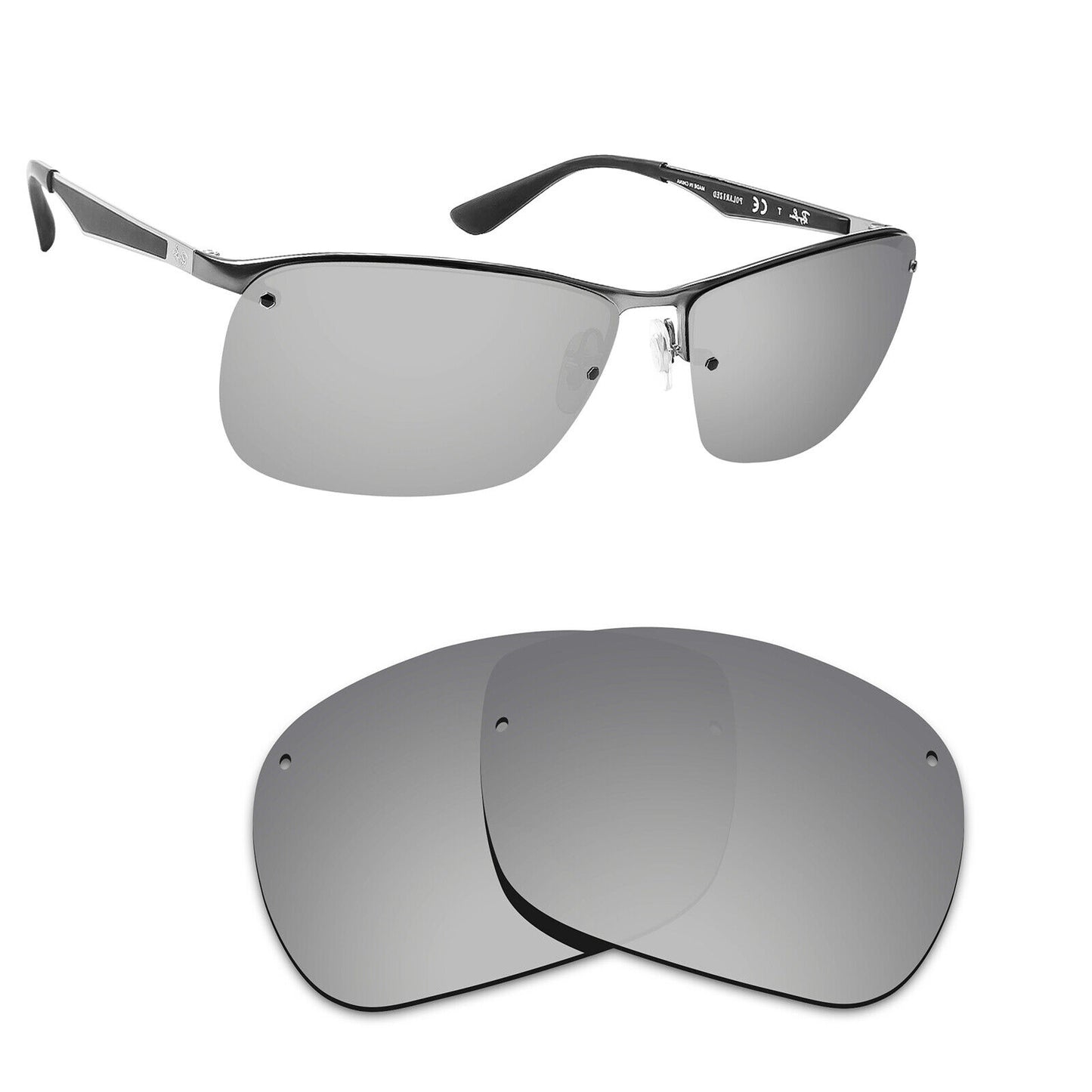 Hawkry Polarized Replacement Lenses for - RayBan-RB3550-64 Sunglass - Multiple
