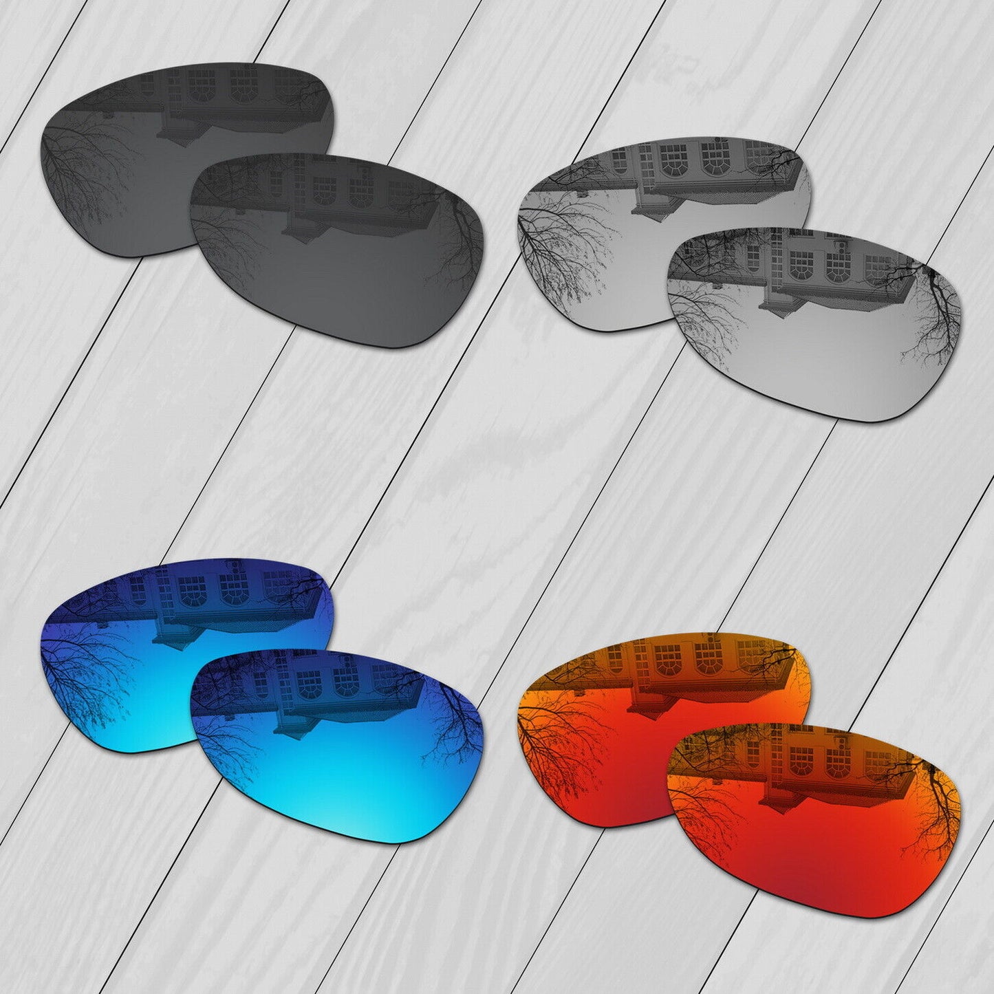 POLARIZED Replacement Lenses & Nosepad For-Oakley Felon Sunglasses Anti-Scratch