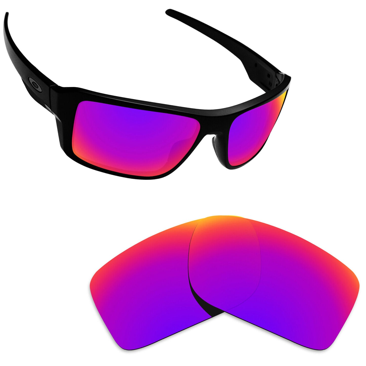 Hawkry Polarized Replacement Lenses for-Oakley Double Edge OO9380 - Multiple