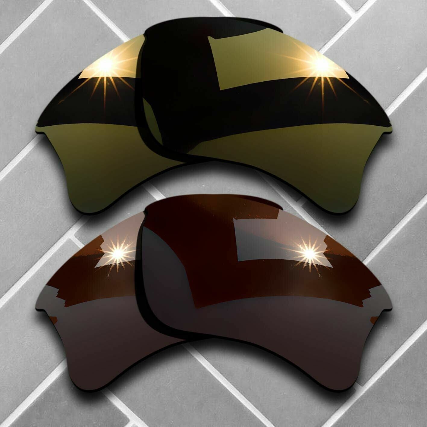 Polarized Replacement lenses for-Oakley Flak Jacket XLJ Anti-Scratch Choices US