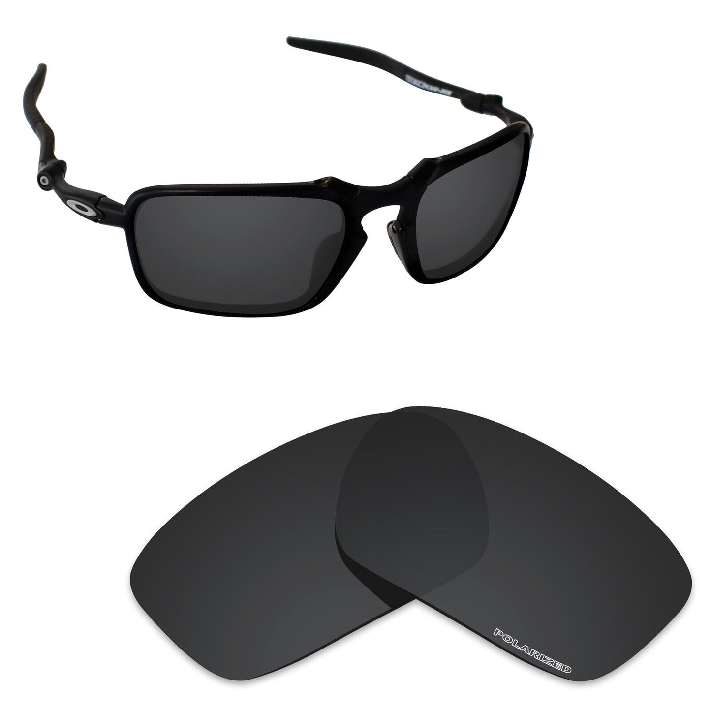 Hawkry Polarized Replacement Lenses for-Oakley Badman OO6020 Sunglass - Multiple