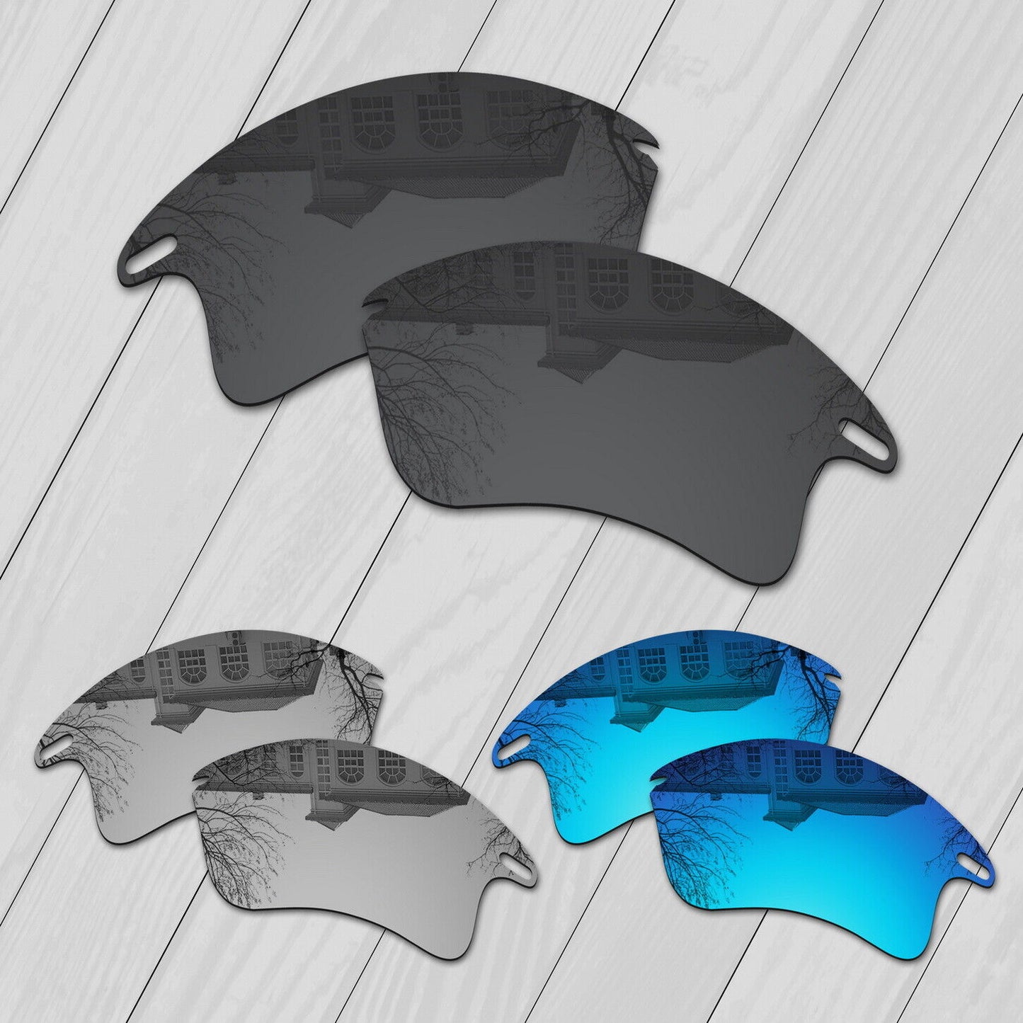 POLARIZED Replacement Lenses For-Oakley Fast Jacket XL OO9156 Anti-Scratch