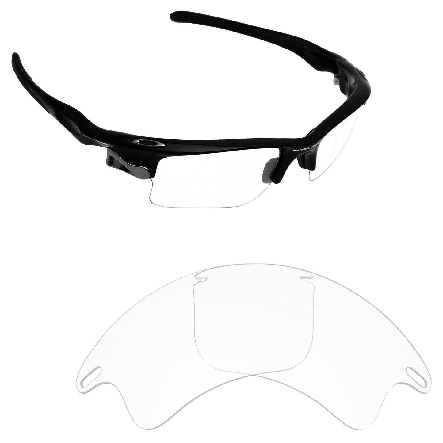 Hawkry Polarized Replacement Lens for-Oakley Fast Jacket XL OO9156 - Options