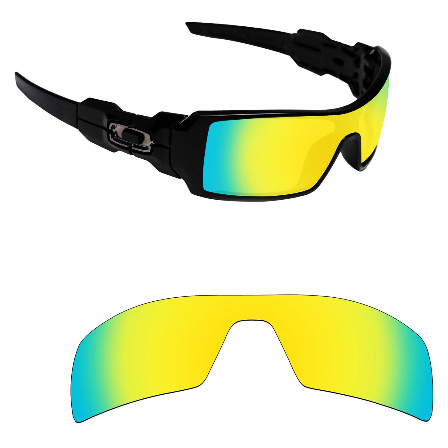 Hawkry Polarized Replacement Lenses for-Oakley Oil Rig Sunglass - Options