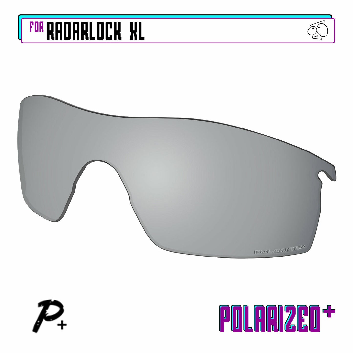 POLARIZED+ Replacement Lens For-Oakley RadarLock XL Sunglass Anti-Scratch