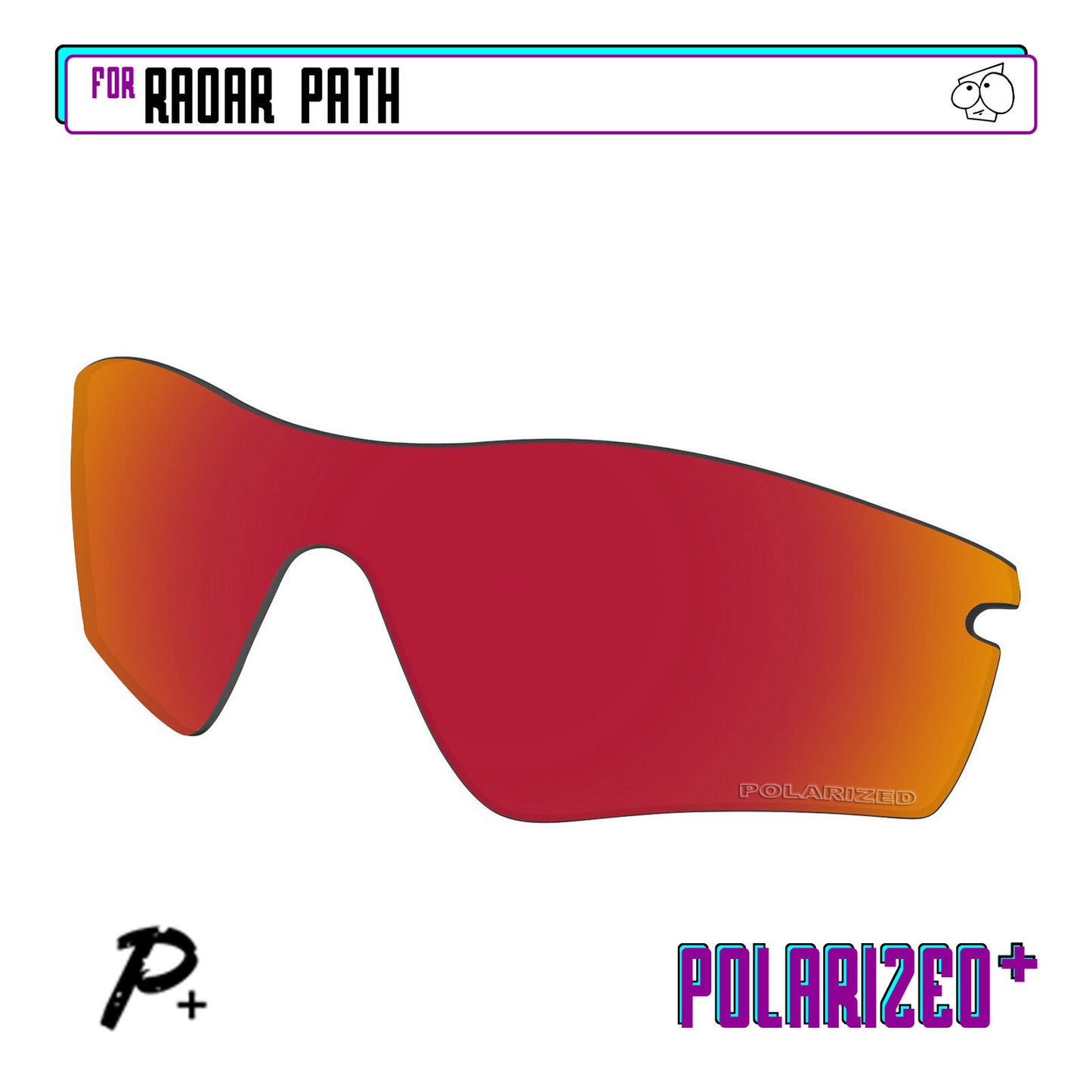 POLARIZED+ Replacement Lens For-Oakley Radar Path Sunglass Anti-Scratch