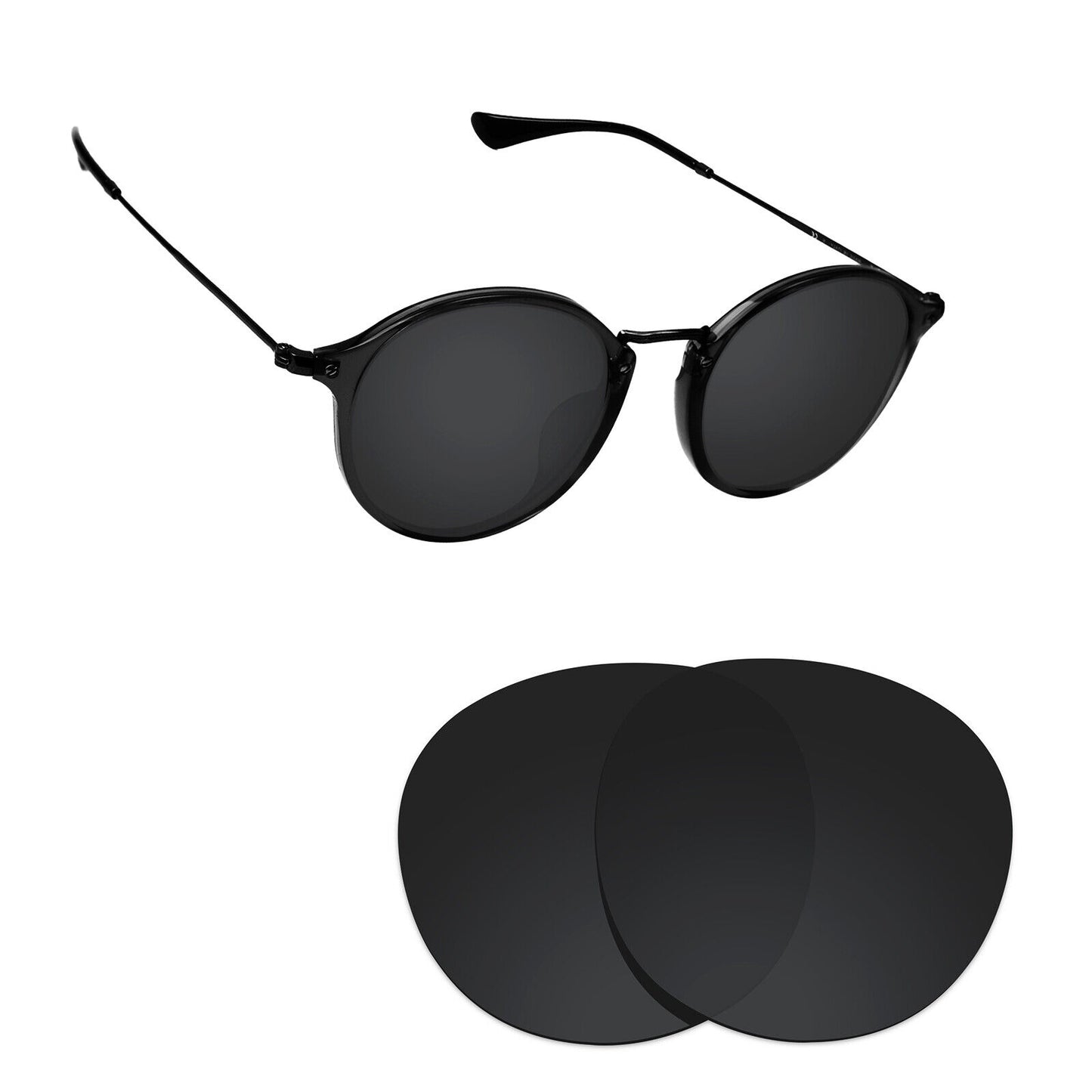 Hawkry Polarized Replacement Lenses for - RayBan-RB2447-52 Sunglass - Multiple
