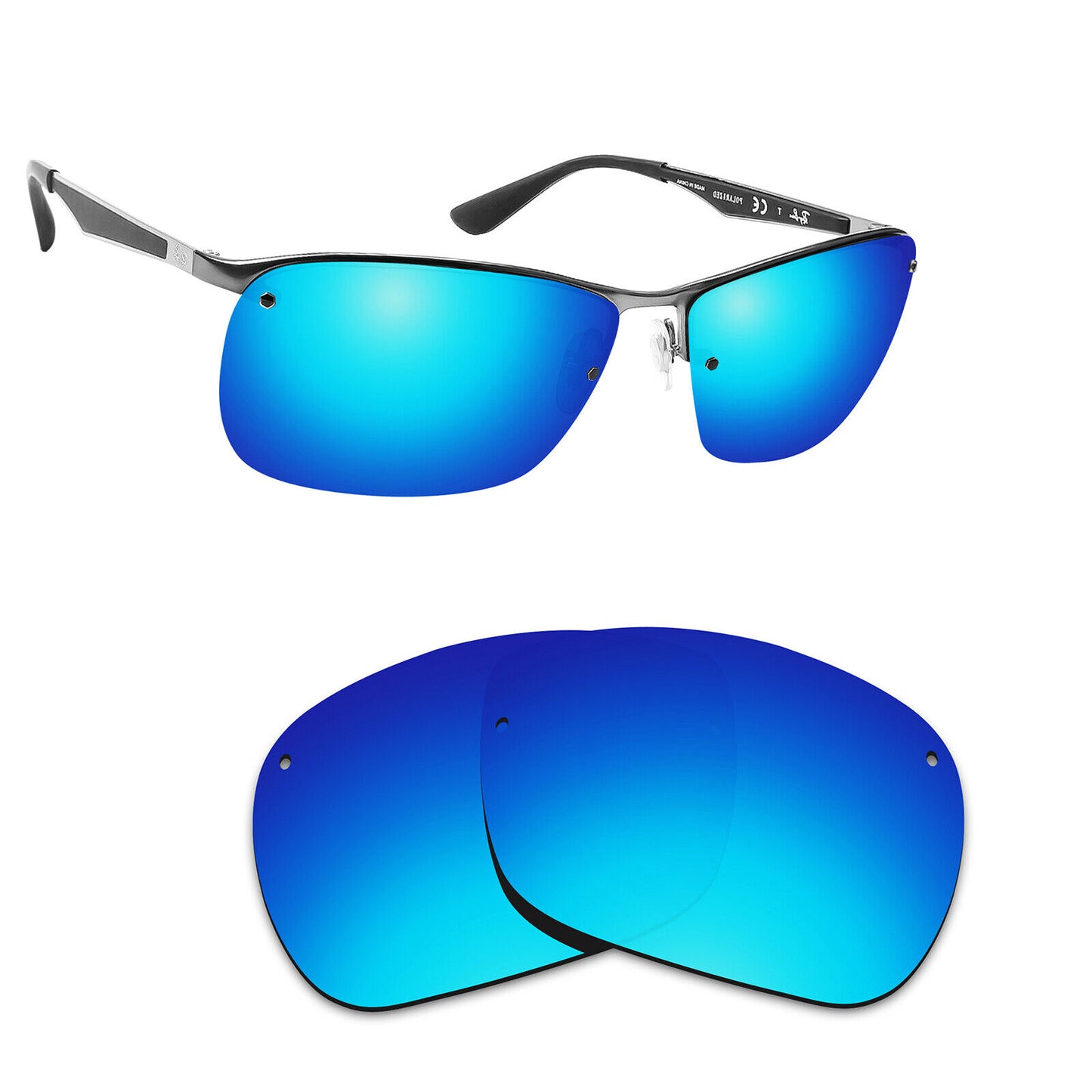 Hawkry Polarized Replacement Lenses for - RayBan-RB3550-64 Sunglass - Multiple