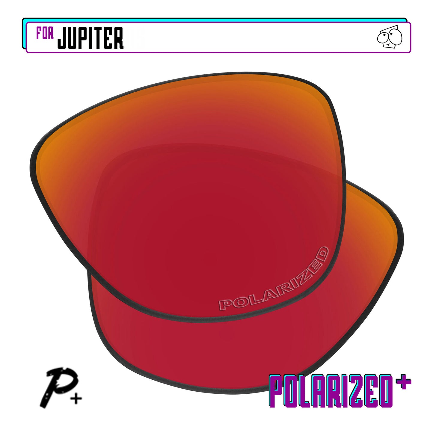 POLARIZED+ Replacement Lens For-Oakley Jupiter Sunglass Anti-Scratch